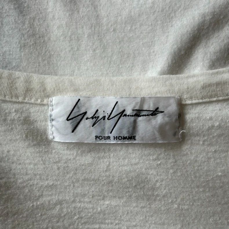 Yohji Yamamoto Black White Patchwork Short Sleeve T-Shirt Size US L / EU 52-54 / 3 - 6 Thumbnail