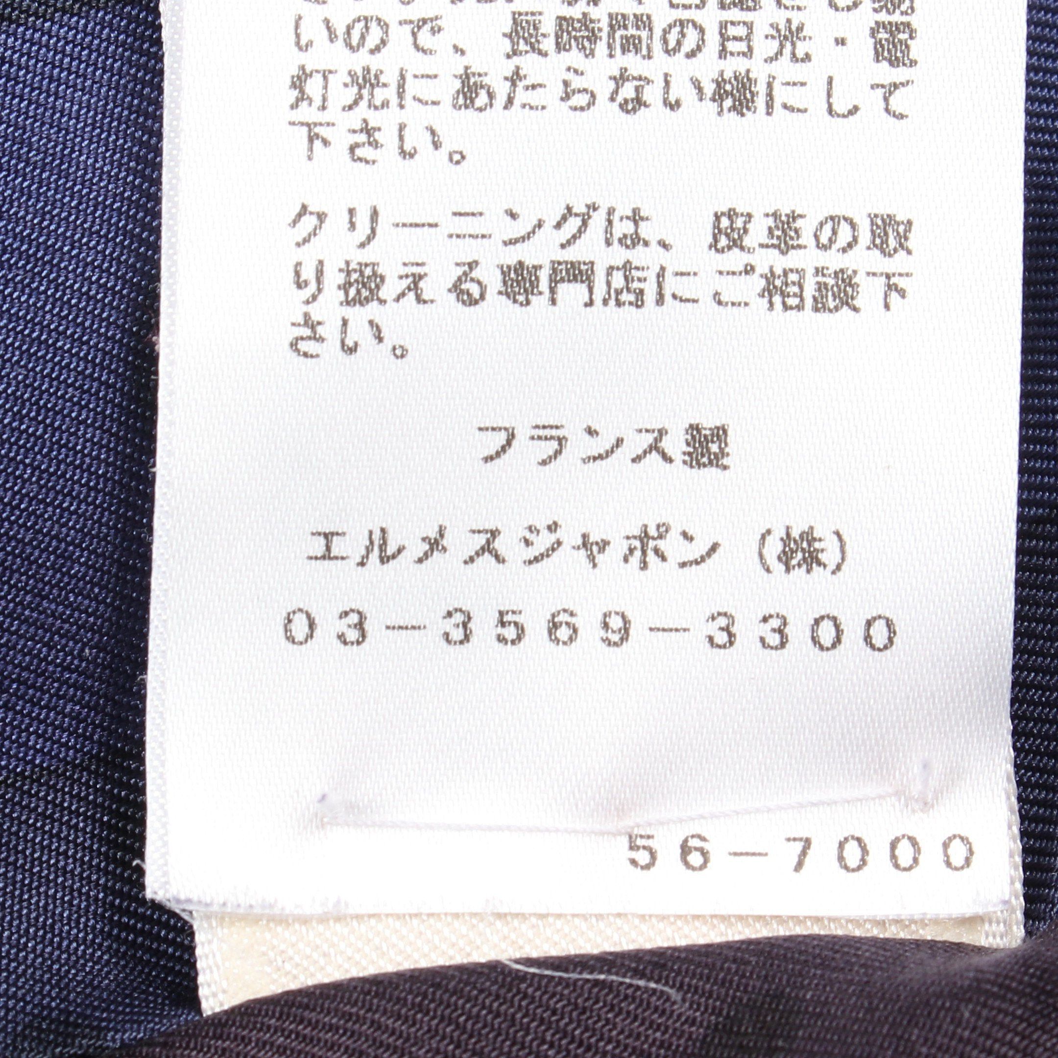 Hermes Hermes Clic Clac A Pois Jacket Short Sleeve Lambskin Dark Navy Size ONE SIZE - 5 Thumbnail