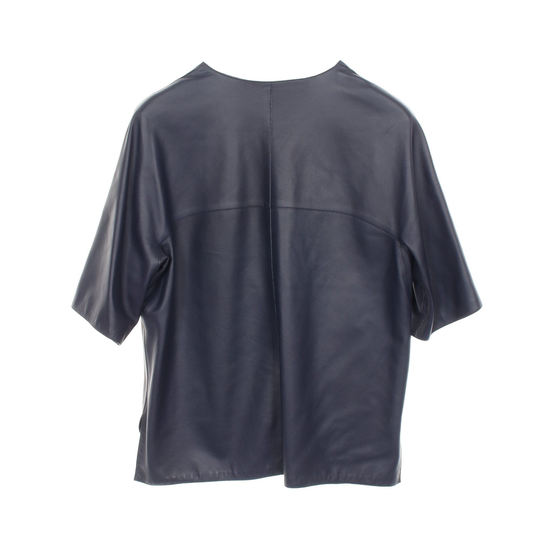Hermes Hermes Clic Clac A Pois Jacket Short Sleeve Lambskin Dark Navy Size ONE SIZE - 2 Thumbnail