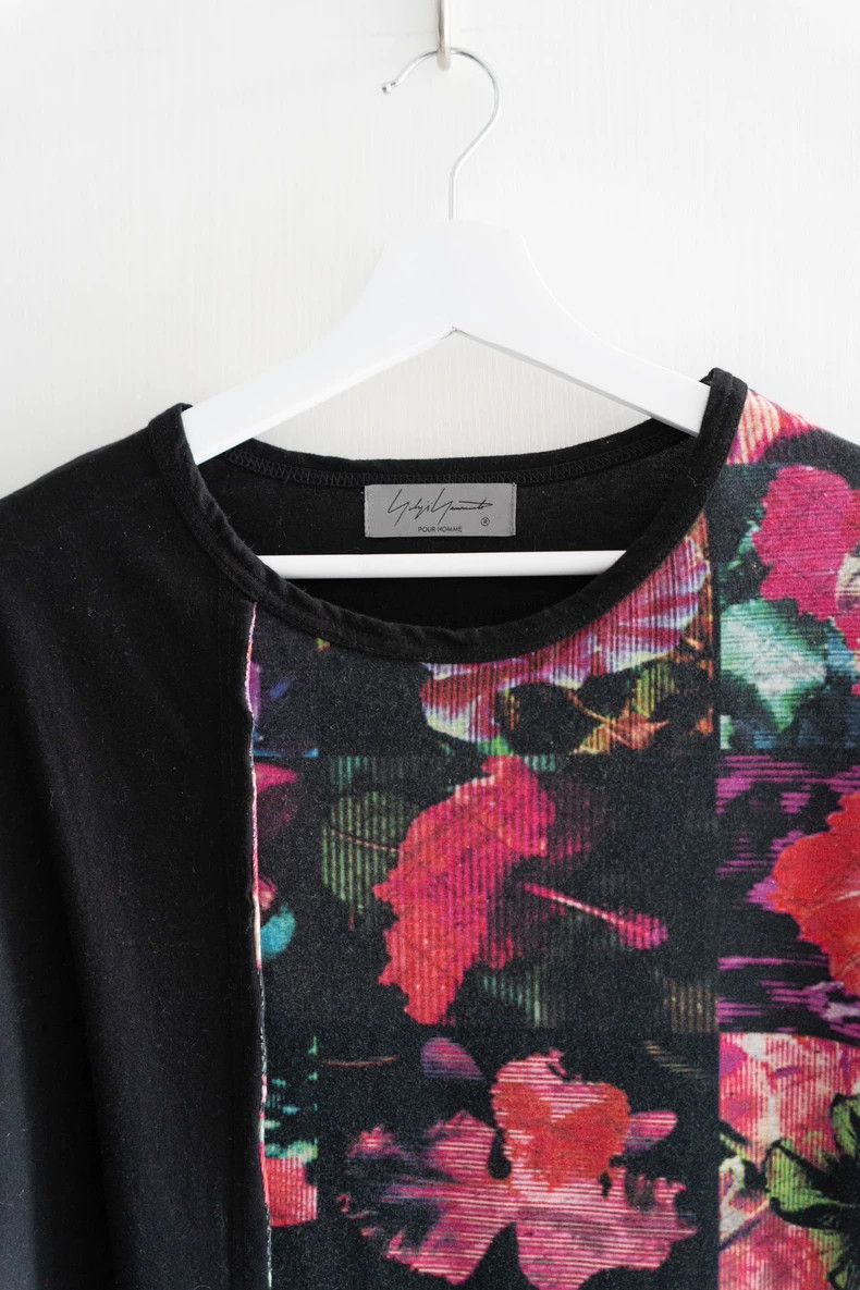 Yohji Yamamoto Yohji Yamamoto Long Sleeve Floral T-Shirt Size US L / EU 52-54 / 3 - 3 Thumbnail