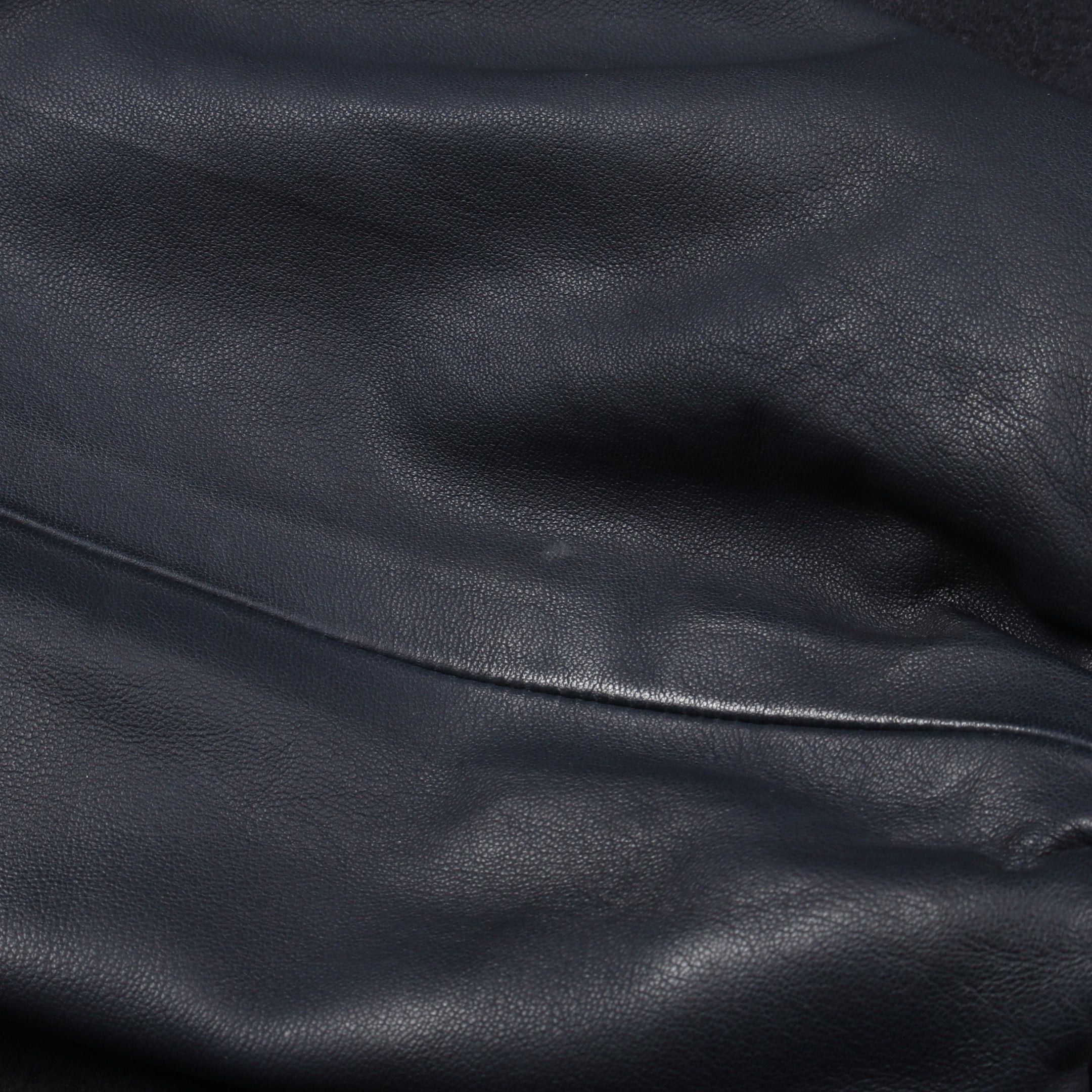 Chanel Chanel Sports Line Coco Mark Stadium Jacket Wool Lamb Leather Black Dark Navy Red 04P Size ONE SIZE - 9 Thumbnail