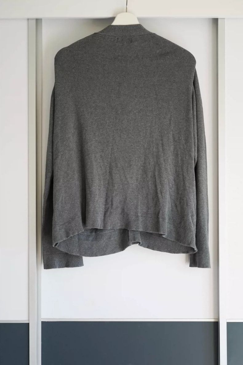 Yohji Yamamoto Yohji Yamamoto Gray Wool Cardigan Sweater Size US M / EU 48-50 / 2 - 2 Thumbnail