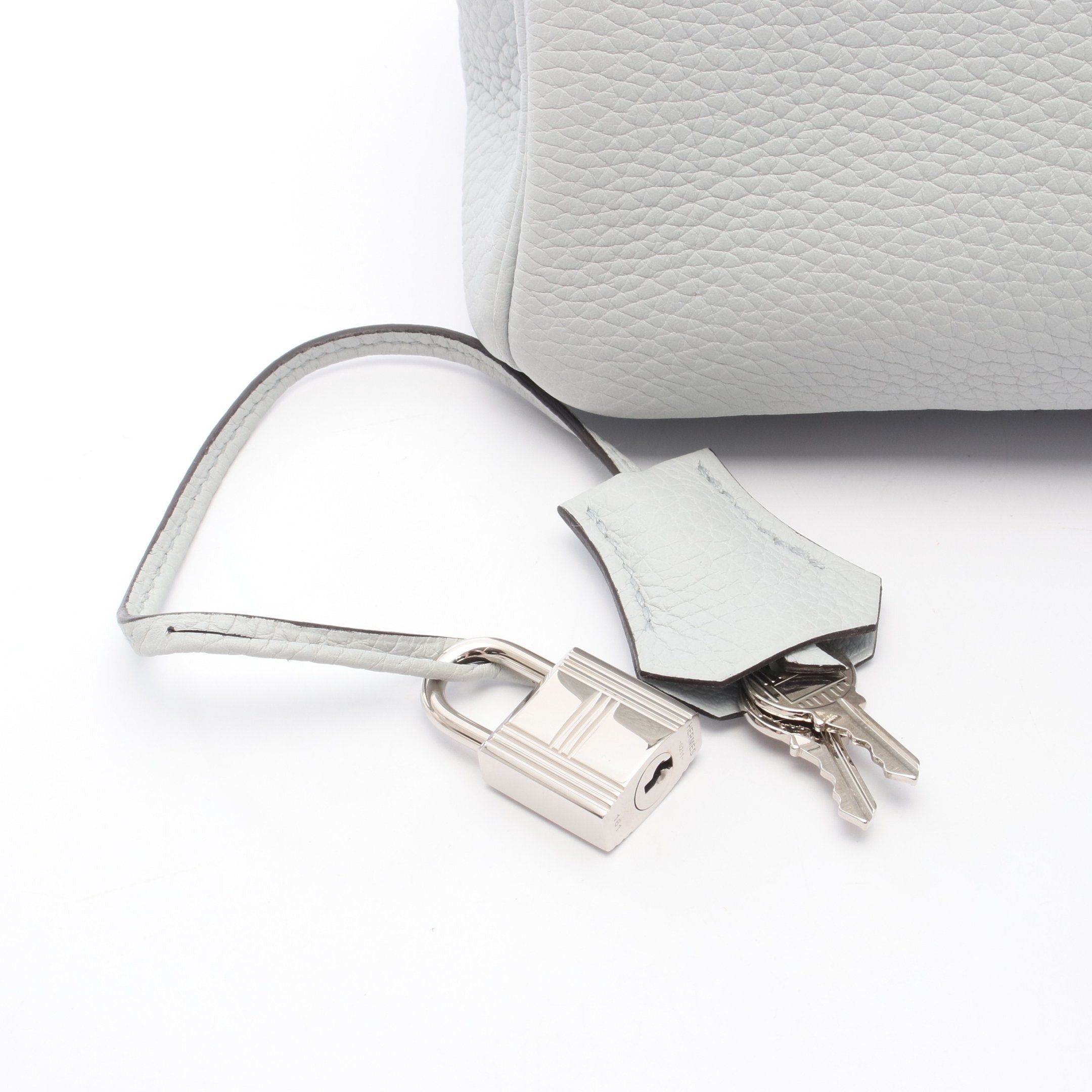 Hermes Hermes Birkin 30 Blue Blum Handbag Clemence Leather Light Silver Hardware Z Stamp Size ONE SIZE - 6 Thumbnail