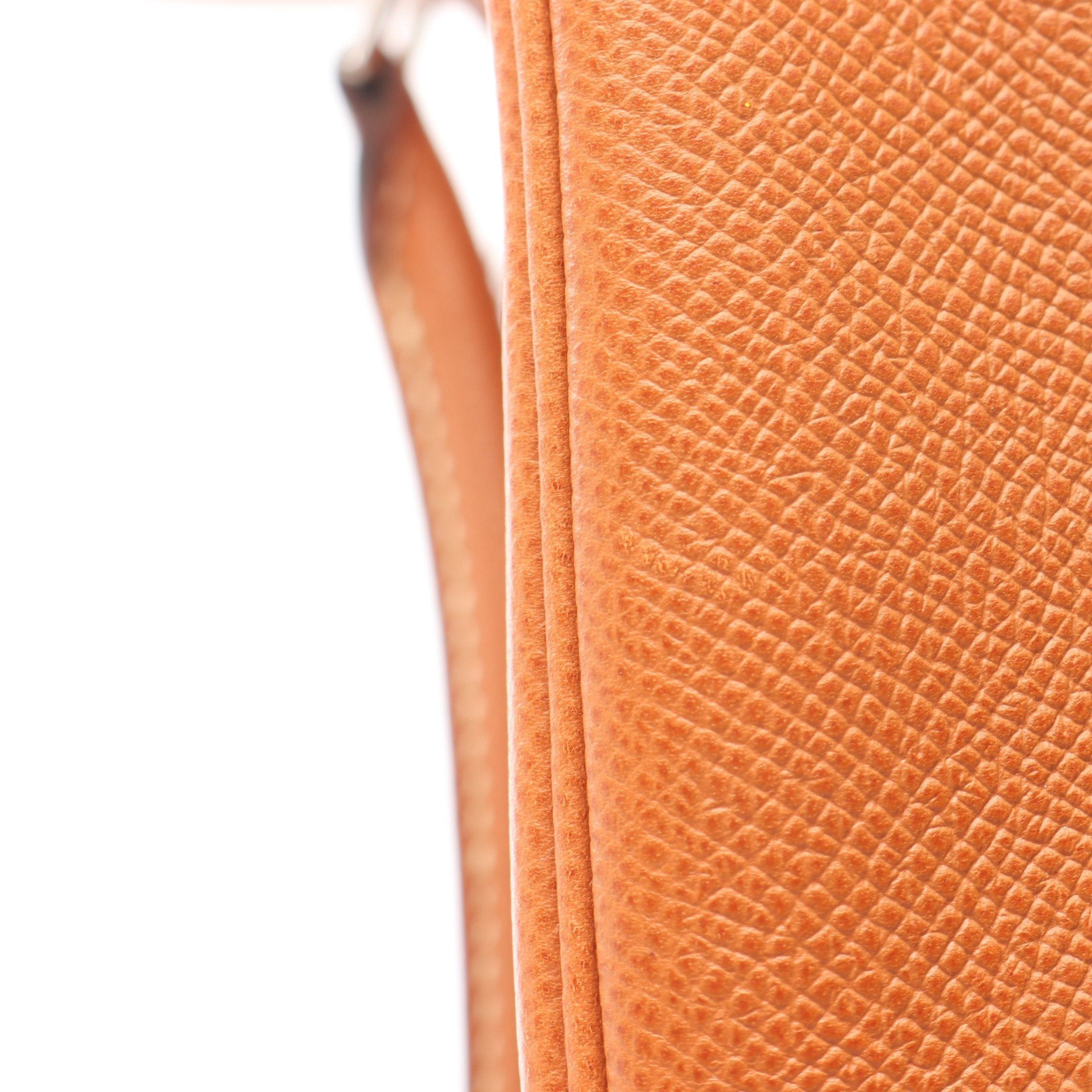 Hermes Hermes Plume 32 Gold Handbag Veau Epsom Light Brown Silver Hardware □J Carved Stamp Size ONE SIZE - 6 Thumbnail