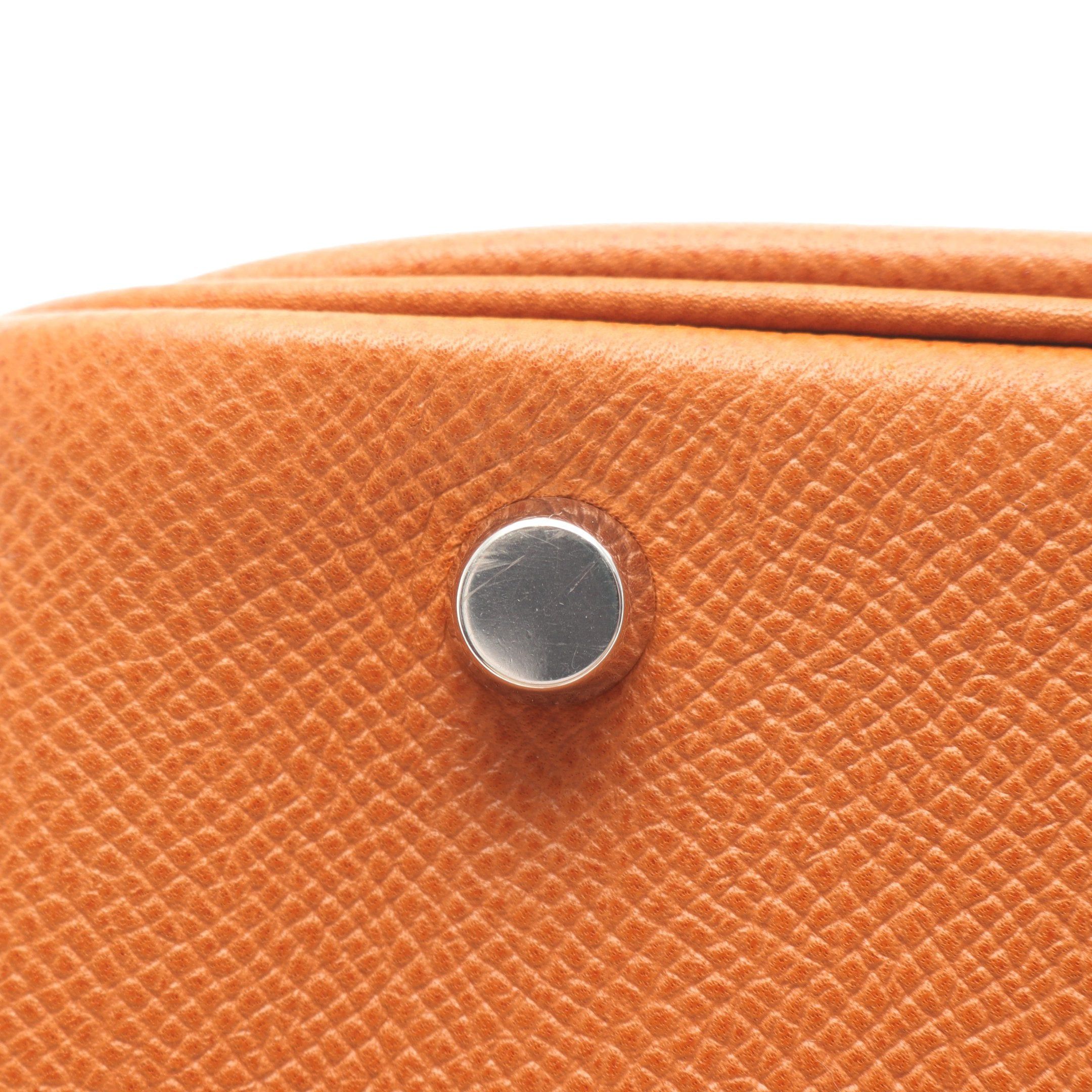 Hermes Hermes Plume 32 Gold Handbag Veau Epsom Light Brown Silver Hardware □J Carved Stamp Size ONE SIZE - 7 Thumbnail