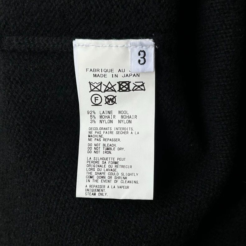 Yohji Yamamoto Black Knit Floral Vest Sweater by Yohji Yamamoto Size US M / EU 48-50 / 2 - 7 Thumbnail