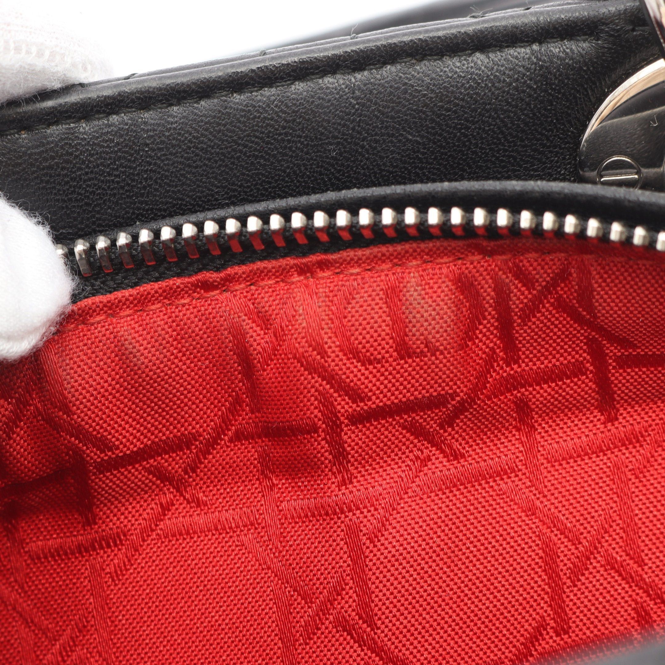 Dior Dior Lady Dior Canage Handbag Leather Black Size ONE SIZE - 5 Thumbnail