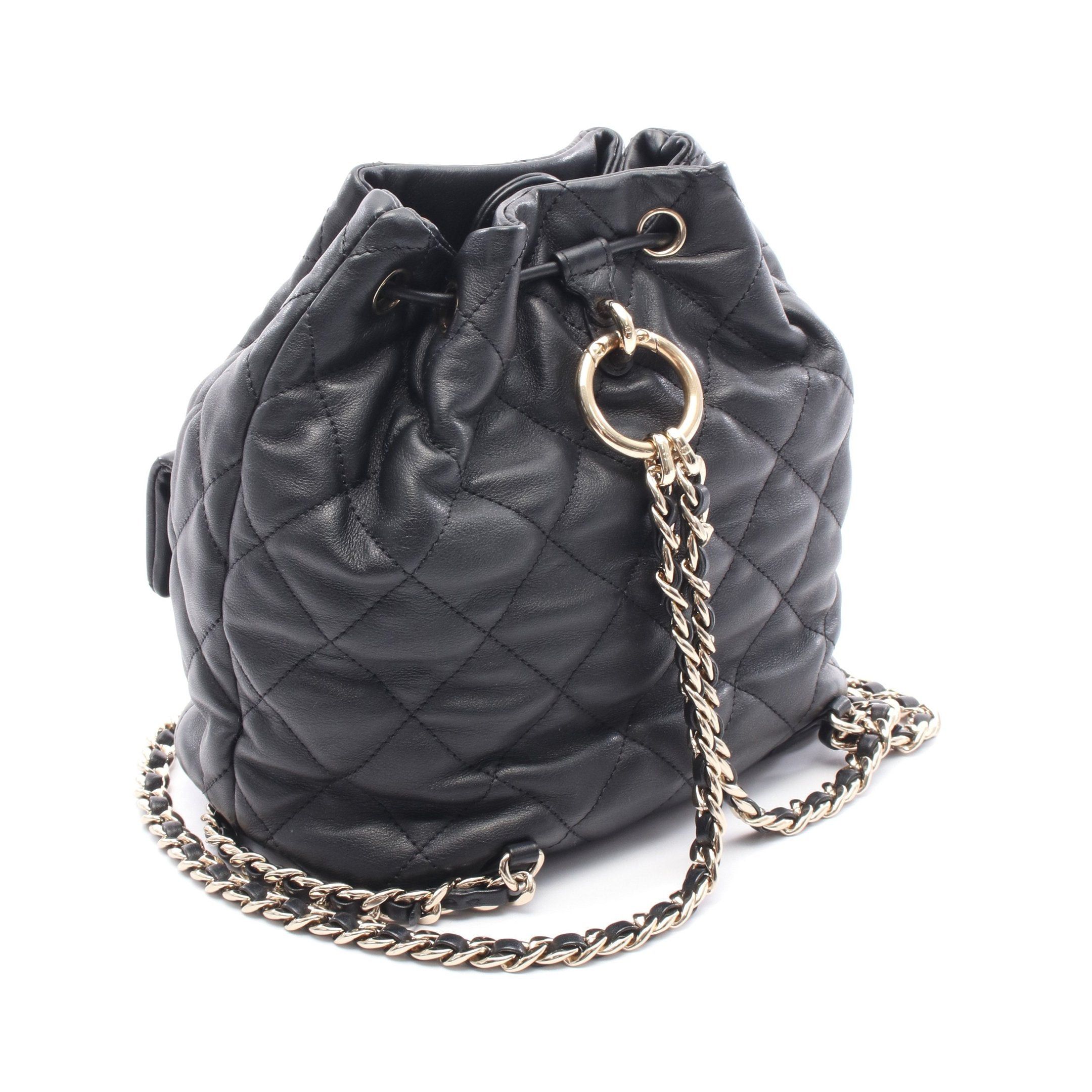 Chanel Chanel Matelasse Backpack Rucksack Leather Black Gold Hardware Size ONE SIZE - 2 Thumbnail