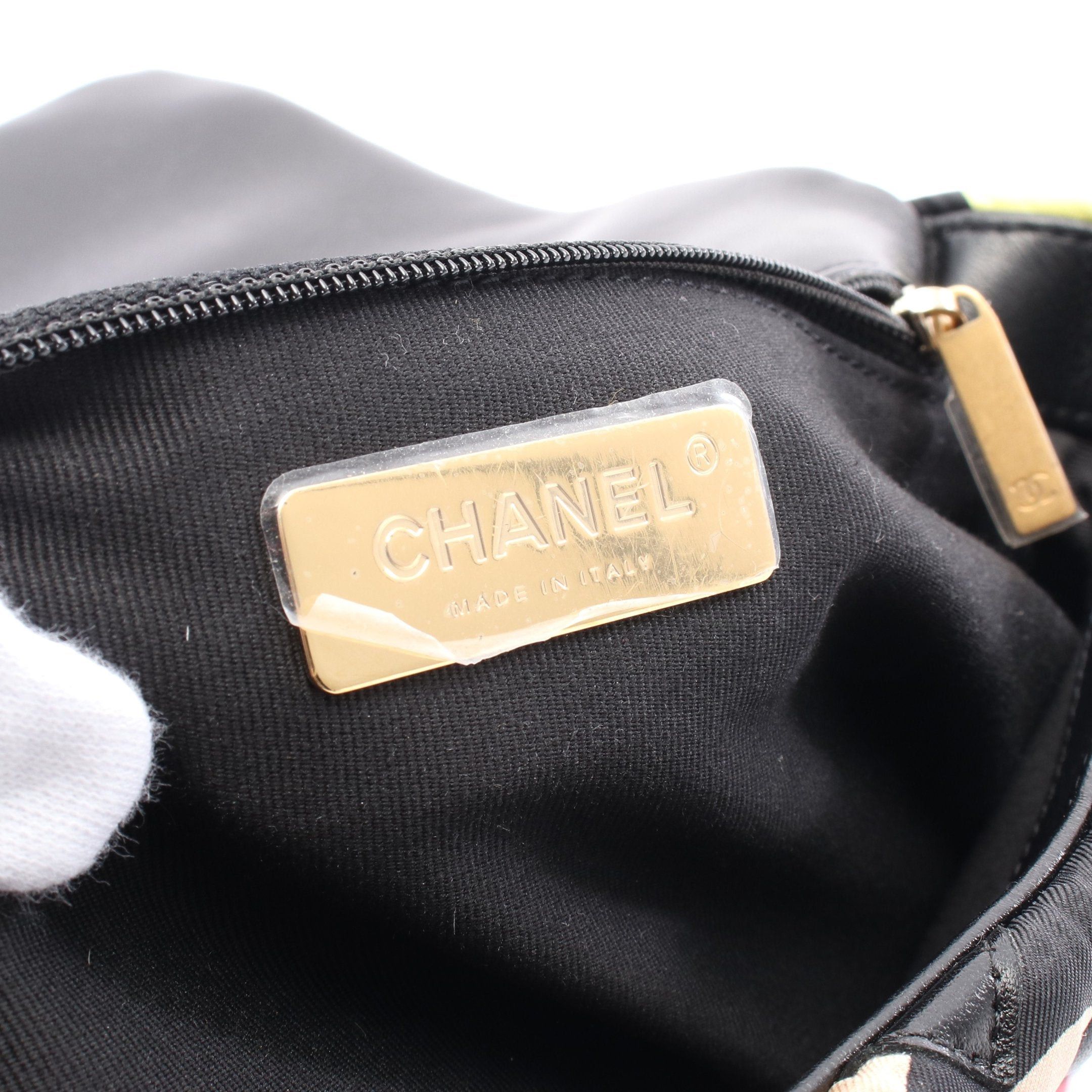 Chanel Chanel 19 Dizeneuf Matelasse Chain Shoulder Bag Leather Jersey Fiber Black Multicolor Combination Metal Fittings Size ONE SIZE - 4 Thumbnail