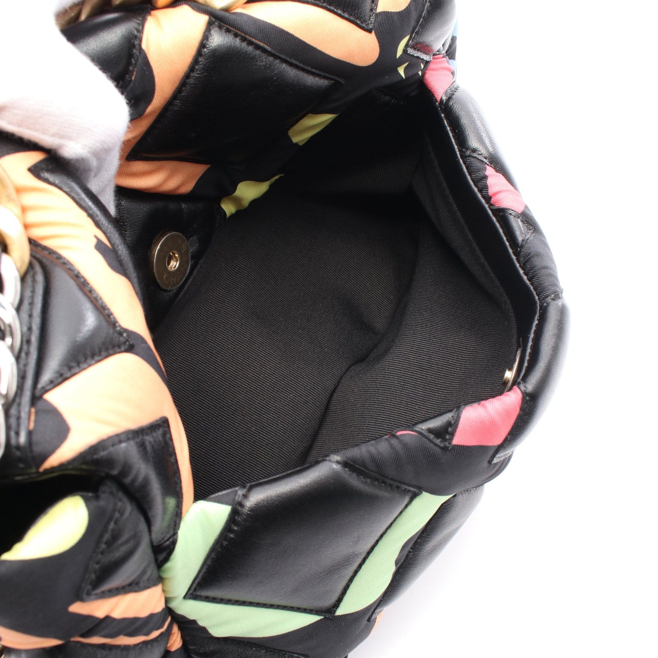 Chanel Chanel 19 Dizeneuf Matelasse Chain Shoulder Bag Leather Jersey Fiber Black Multicolor Combination Metal Fittings Size ONE SIZE - 6 Thumbnail