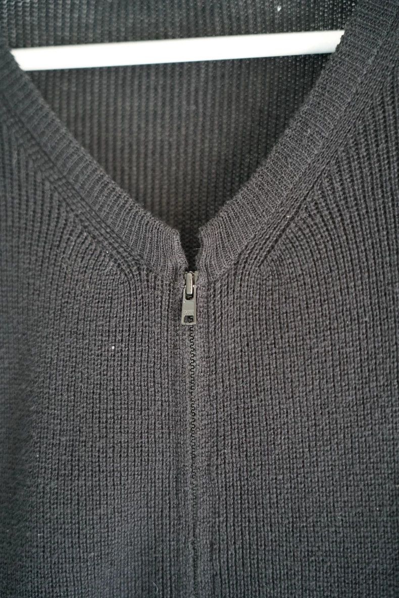 Yohji Yamamoto Yohji Yamamoto Black Zip-Up Cardigan Size US L / EU 52-54 / 3 - 3 Thumbnail