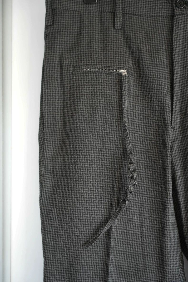 Yohji Yamamoto Yohji Yamamoto Houndstooth Zip Pants Size US 27 - 3 Thumbnail