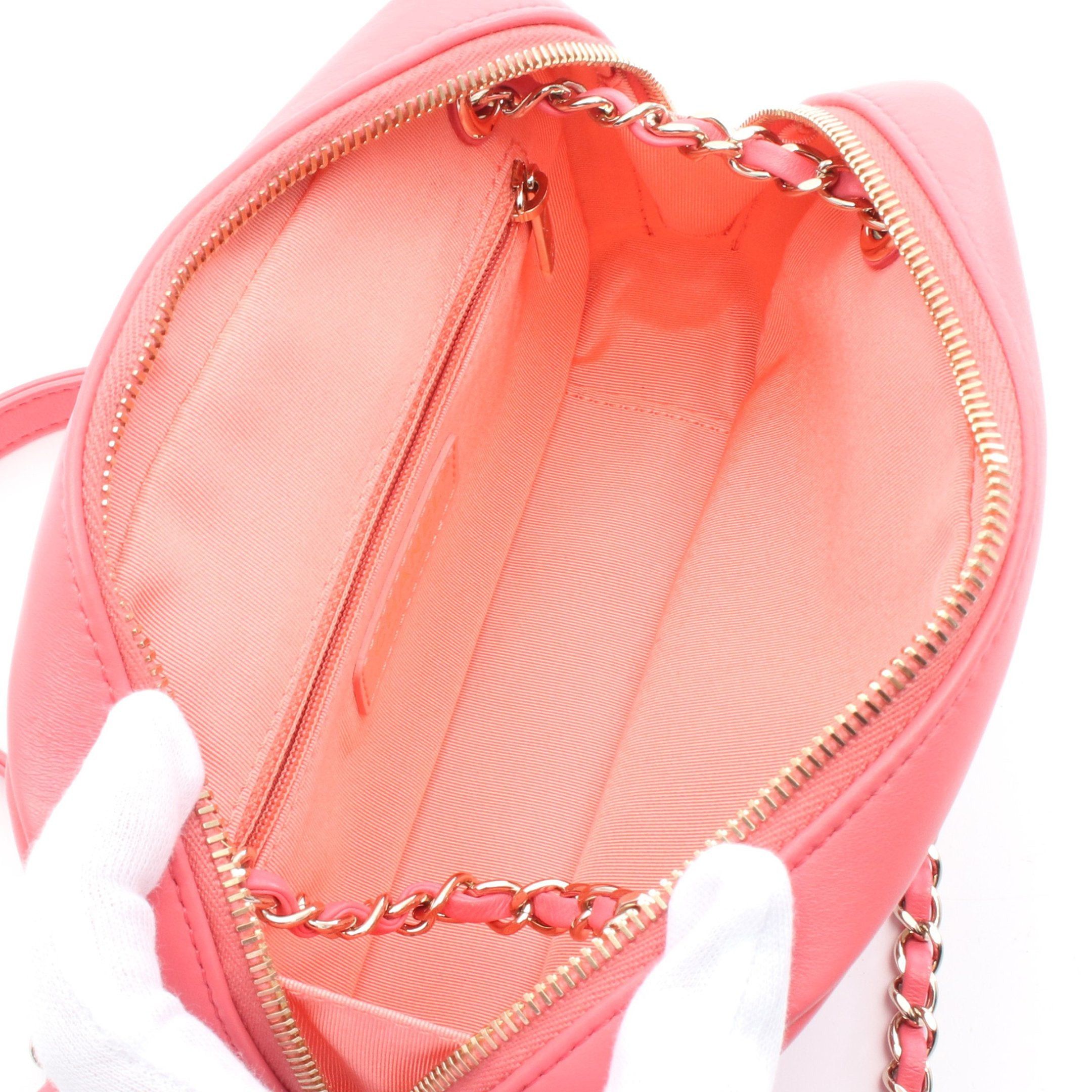 Chanel Chanel Coco Mark Chain Shoulder Bag Leather Pink Gold Hardware Bijou Size ONE SIZE - 3 Thumbnail