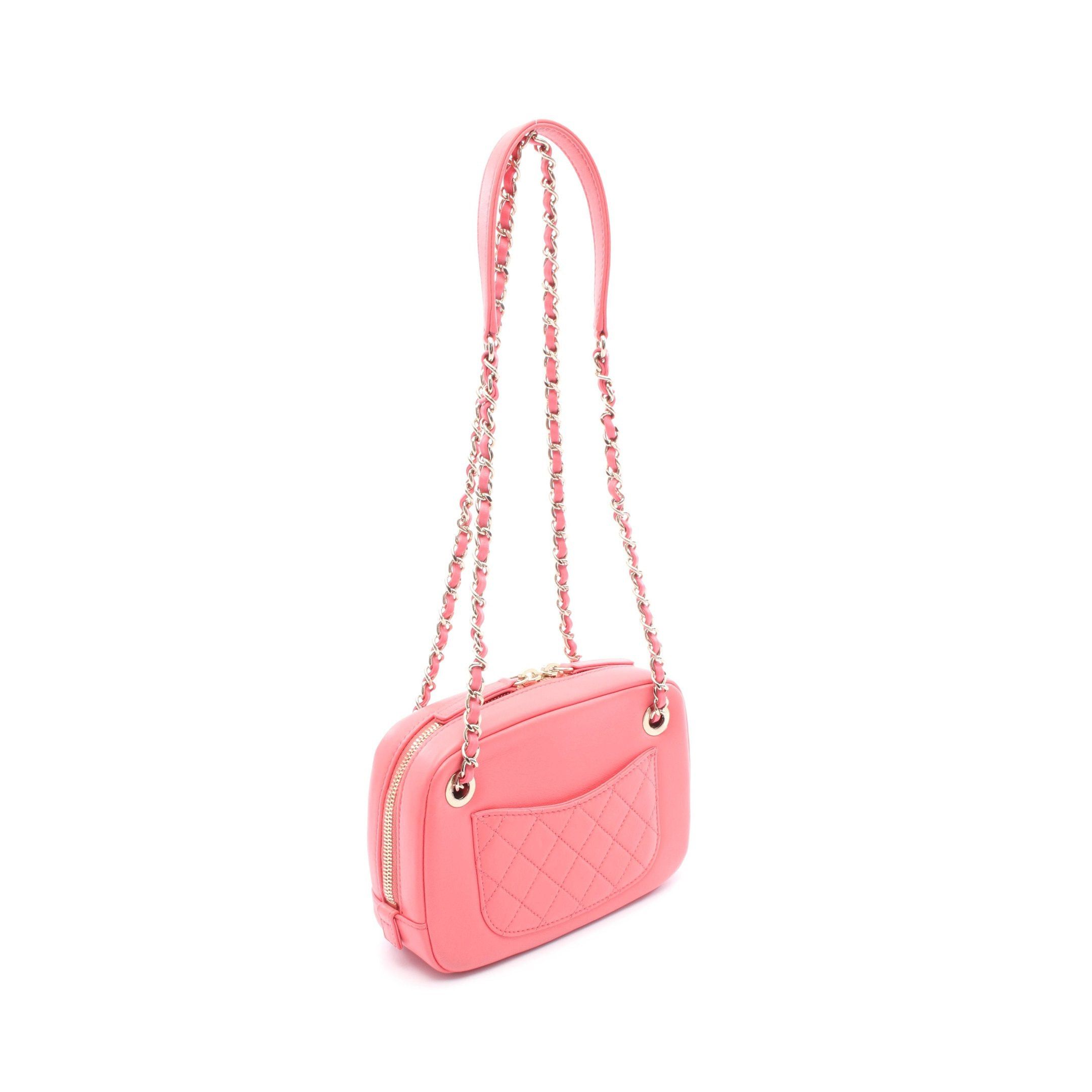 Chanel Chanel Coco Mark Chain Shoulder Bag Leather Pink Gold Hardware Bijou Size ONE SIZE - 2 Thumbnail