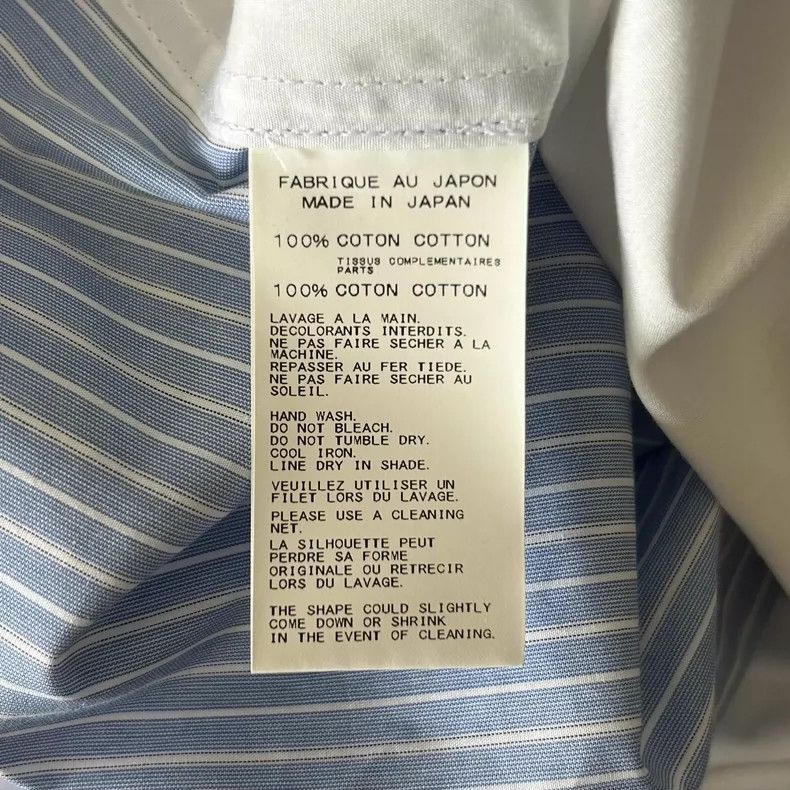 Yohji Yamamoto Yohji Yamamoto Blue Stripe Patchwork Shirt Size US M / EU 48-50 / 2 - 6 Thumbnail