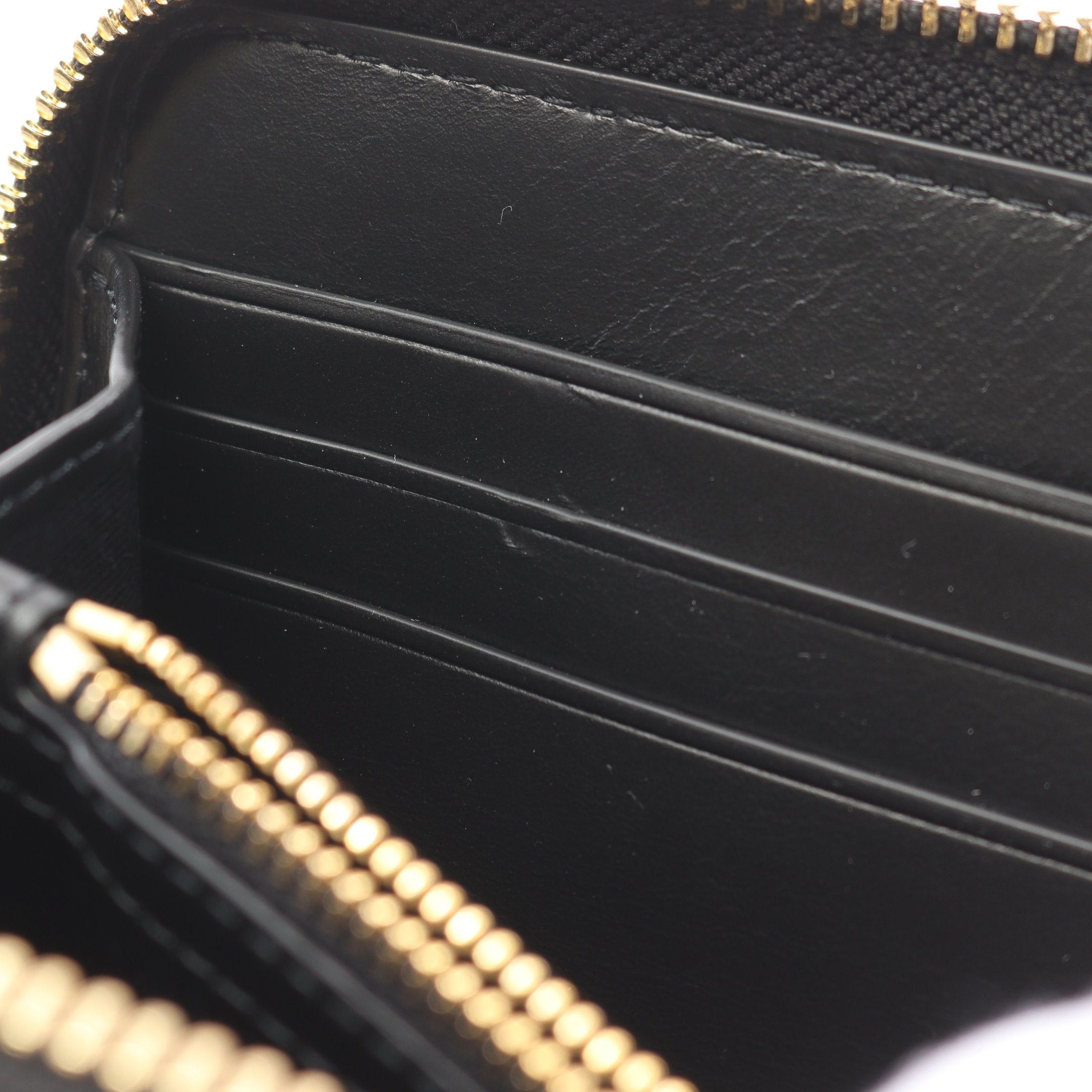 Tory Burch Tory Burch Kira Chevron Continental Wallet Round Zipper Long Leather Black Size ONE SIZE - 5 Thumbnail