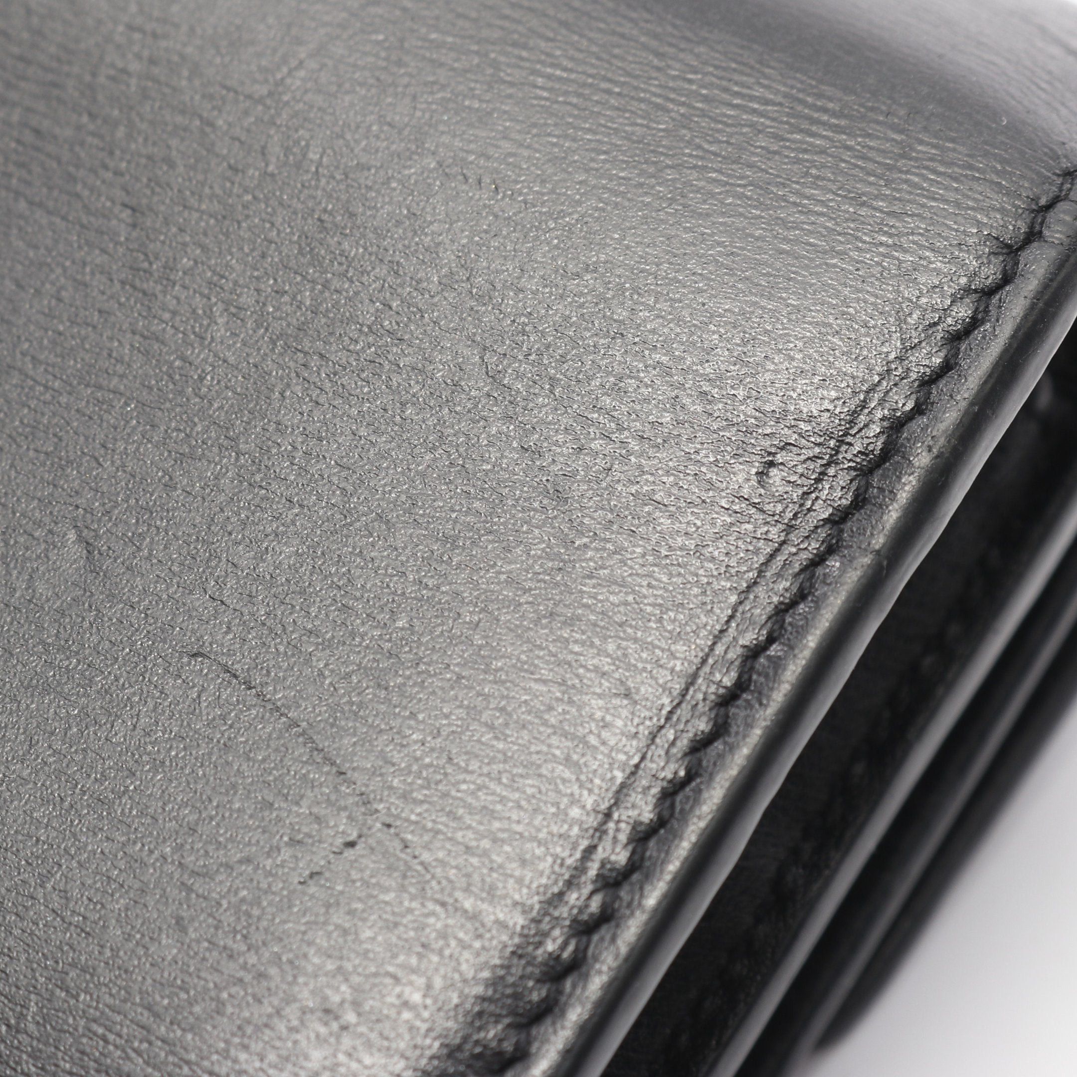 Yves Saint Laurent Yves Saint Laurent Sulpice Bi-Fold Long Wallet Leather Black Size ONE SIZE - 10 Thumbnail