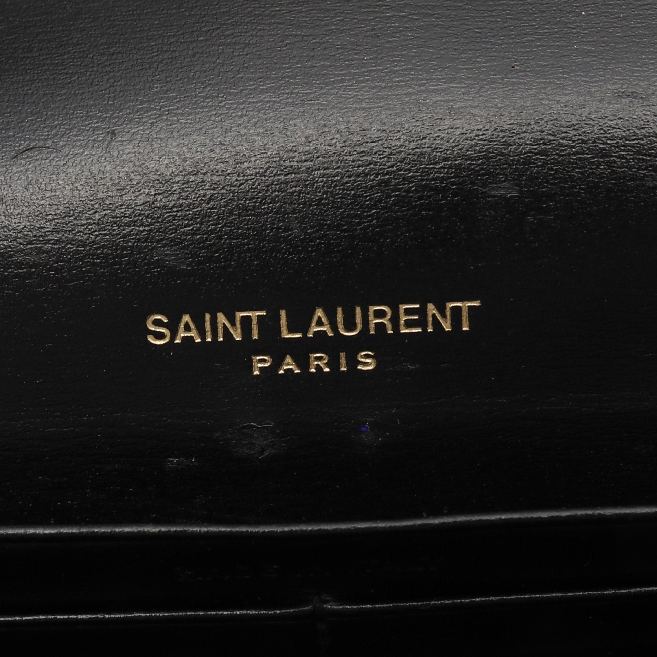 Yves Saint Laurent Yves Saint Laurent Sulpice Bi-Fold Long Wallet Leather Black Size ONE SIZE - 4 Thumbnail