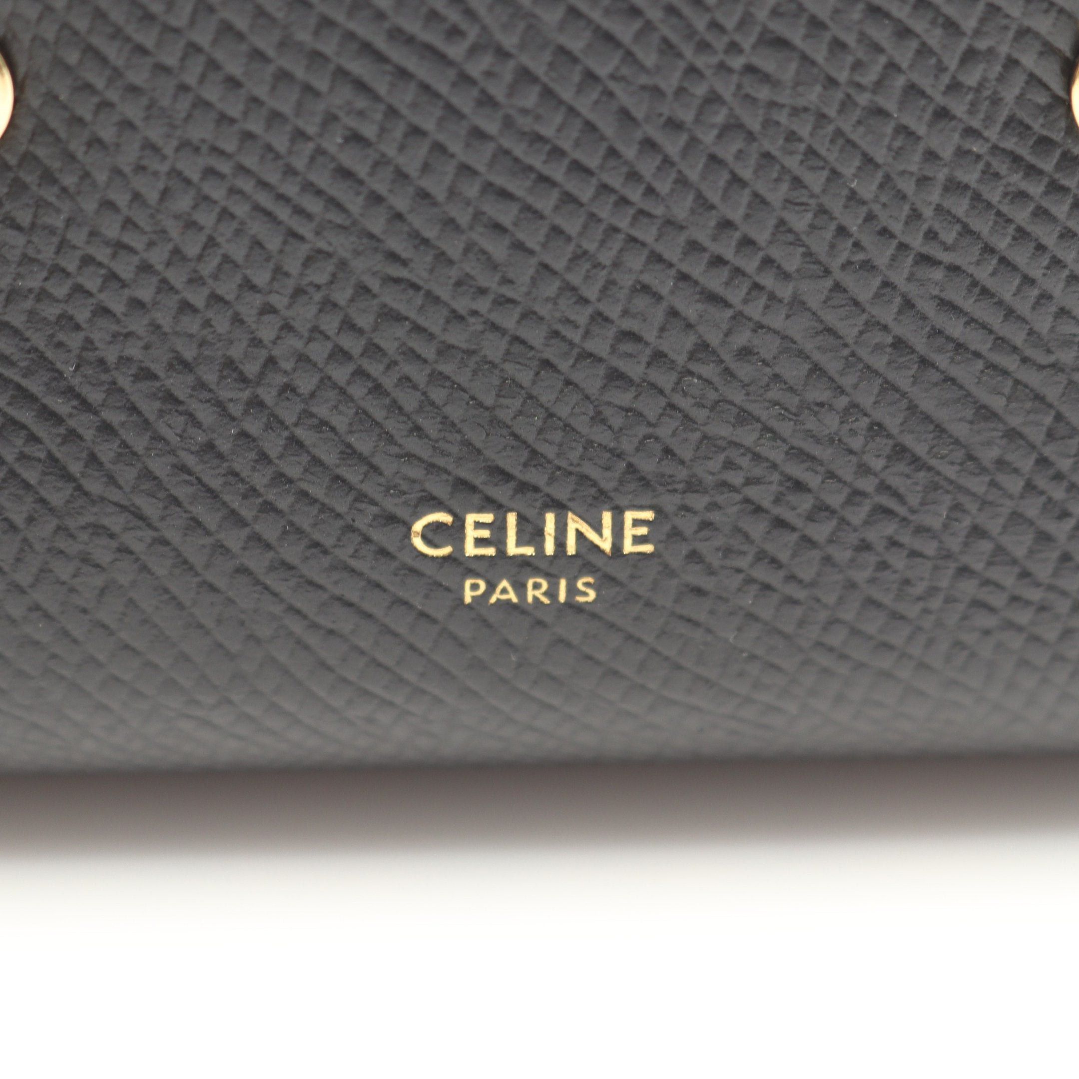 Celine Celine Small Trifold Wallet Leather Black Size ONE SIZE - 5 Thumbnail