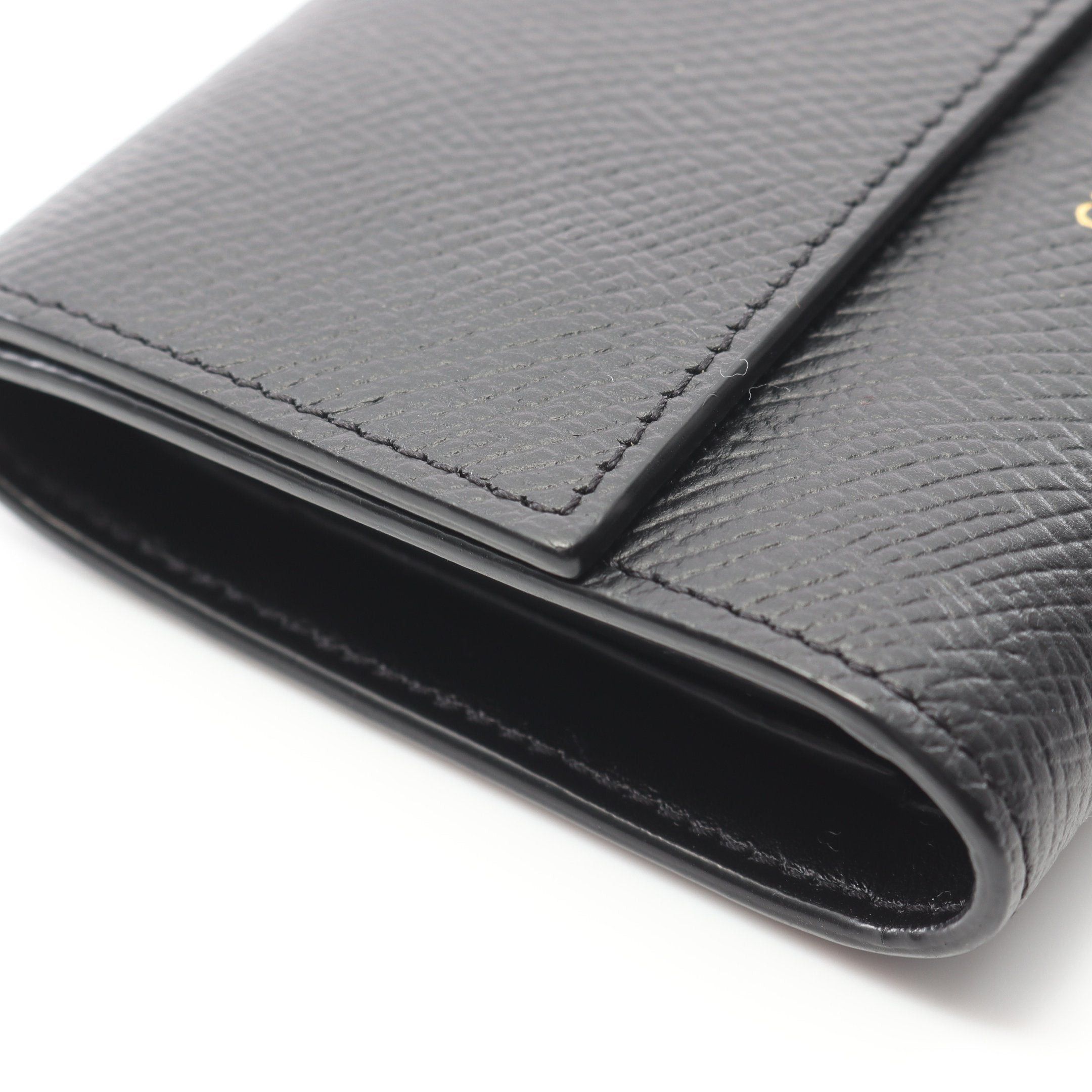 Celine Celine Small Trifold Wallet Leather Black Size ONE SIZE - 10 Thumbnail