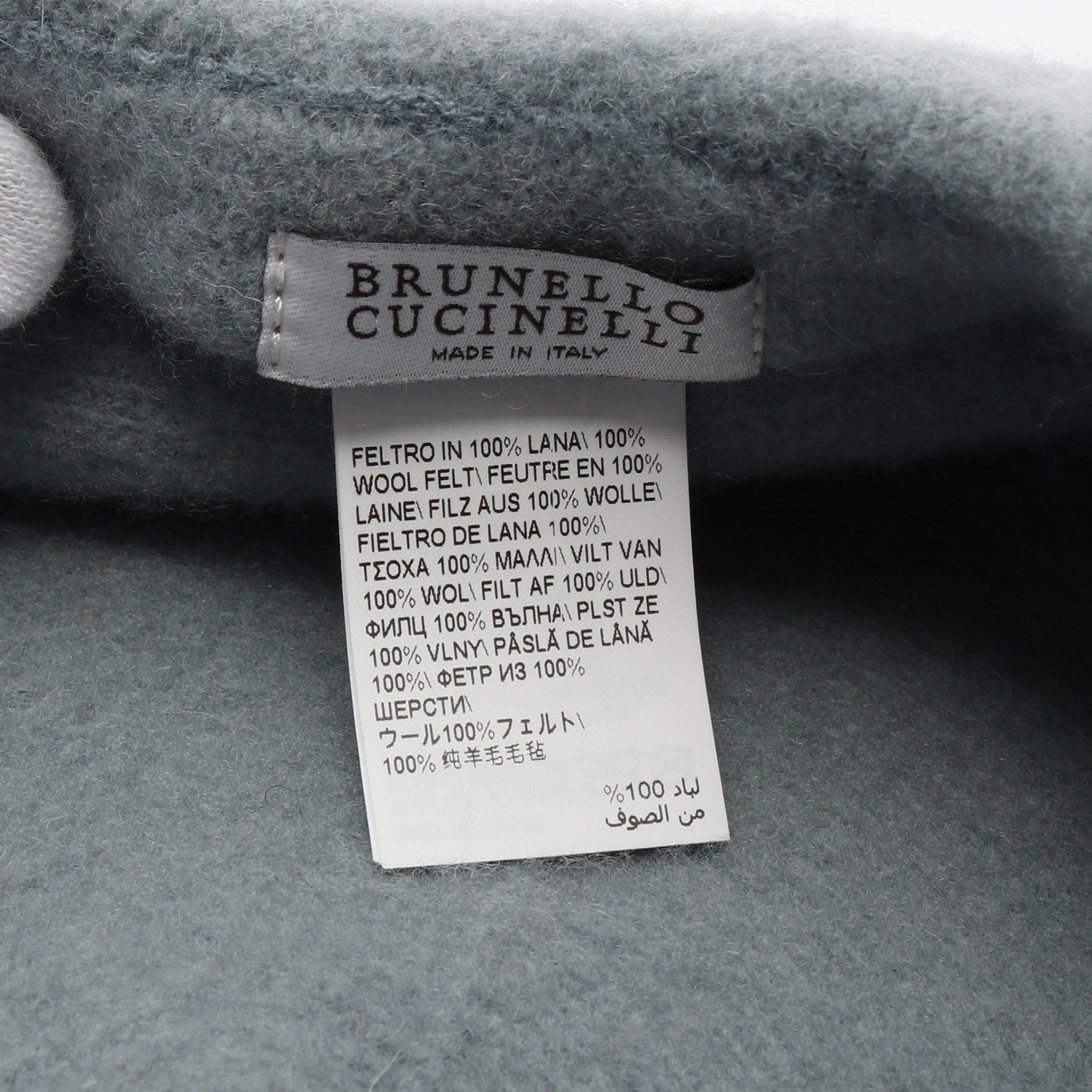 Brunello Cucinelli Brunello Cucinelli Beret Hat Wool Light Blue Size ONE SIZE - 5 Thumbnail