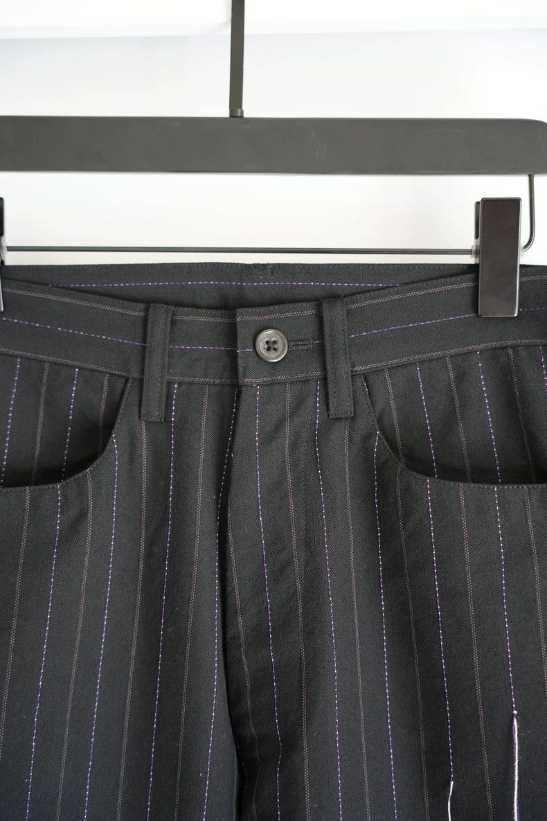 Yohji Yamamoto Yohji Yamamoto 03aw Striped Trousers Size US 31 - 3 Thumbnail