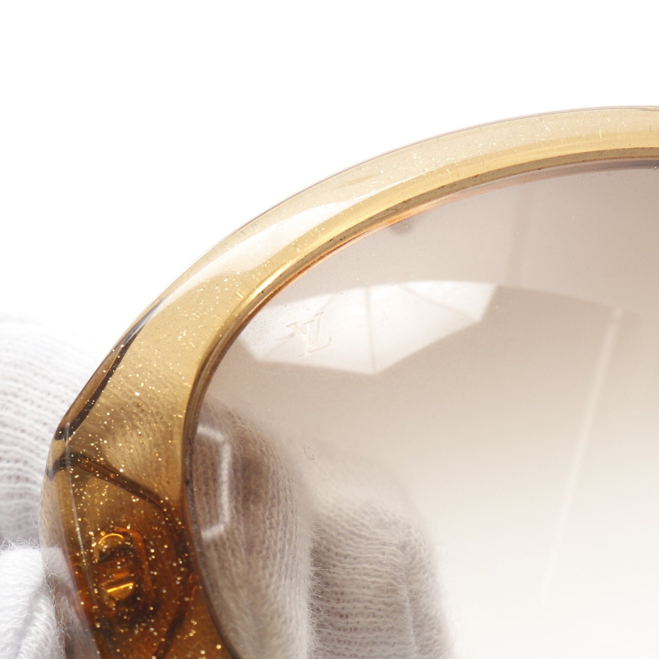 Louis Vuitton Louis Vuitton Opcession Ron Monogram Sunglasses Light Brown Gradient Lens Size ONE SIZE - 8 Thumbnail