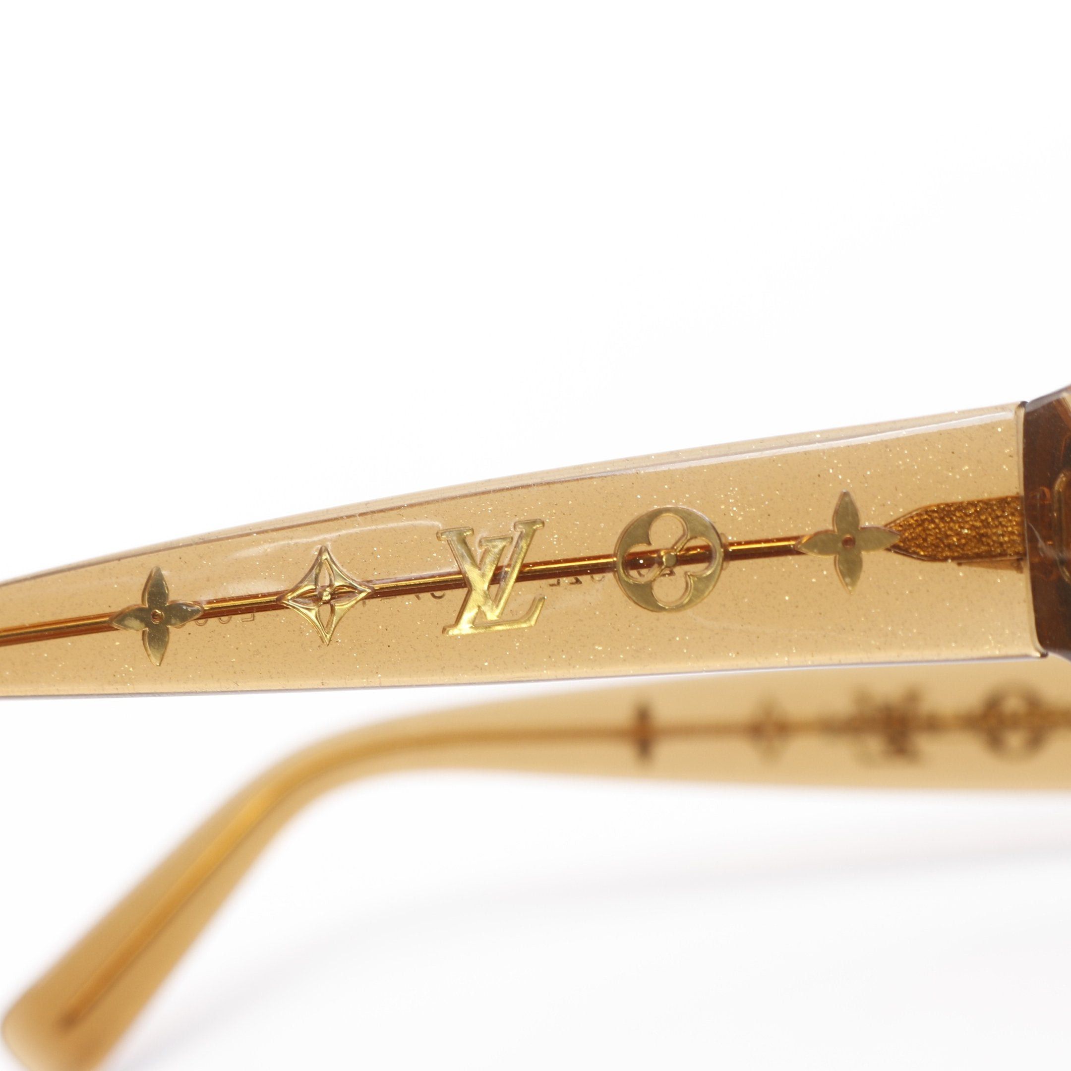 Louis Vuitton Louis Vuitton Opcession Ron Monogram Sunglasses Light Brown Gradient Lens Size ONE SIZE - 7 Thumbnail