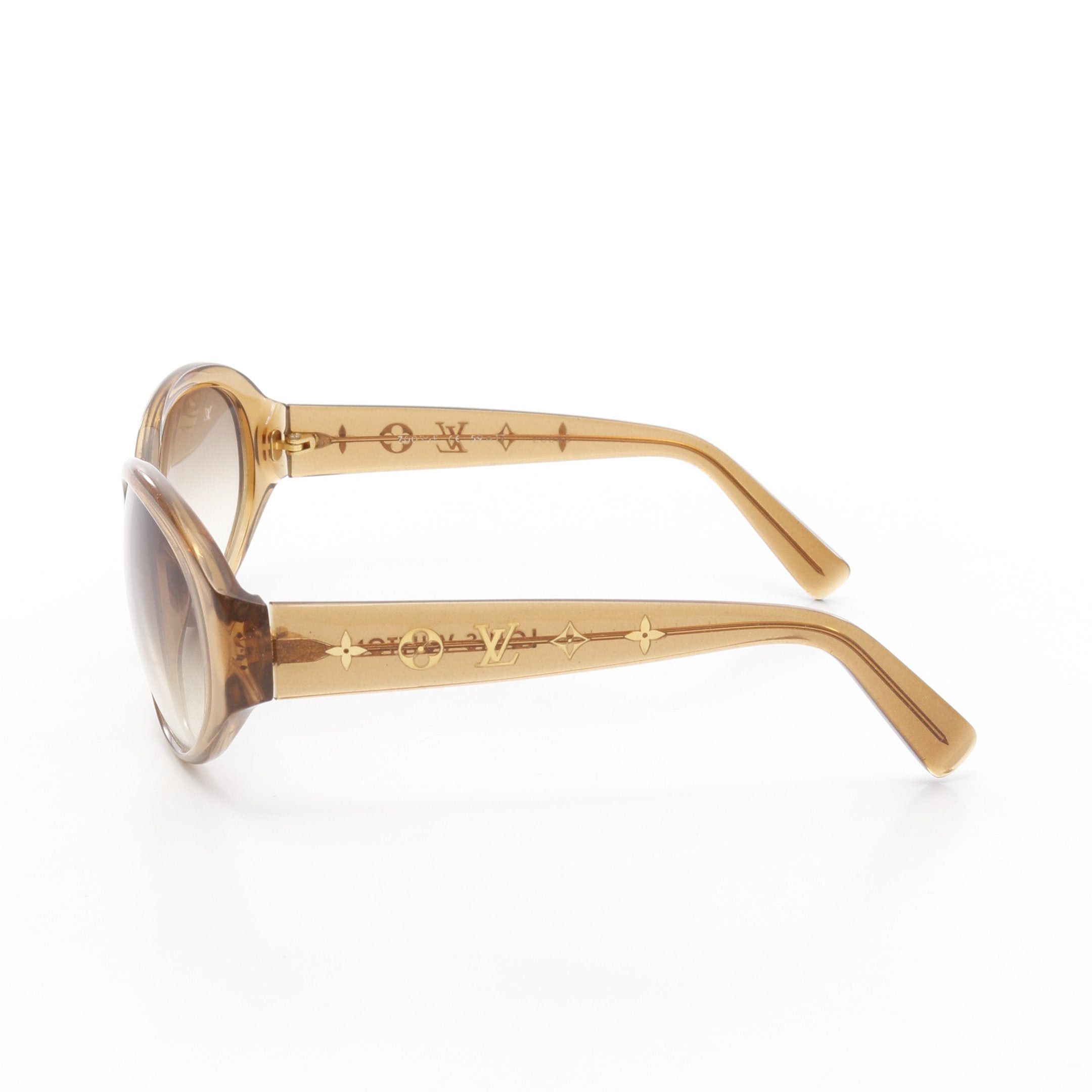 Louis Vuitton Louis Vuitton Opcession Ron Monogram Sunglasses Light Brown Gradient Lens Size ONE SIZE - 3 Thumbnail