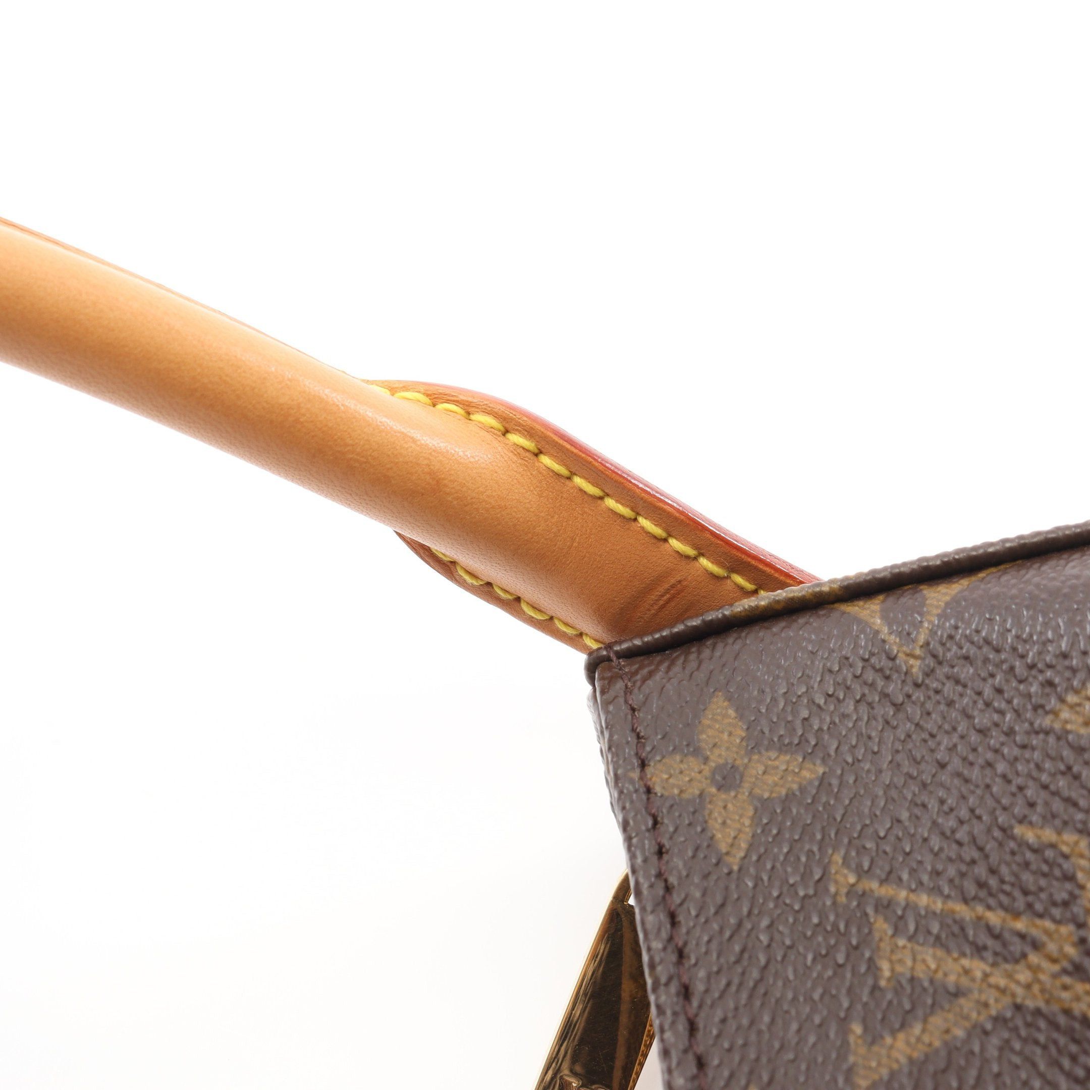 Louis Vuitton Louis Vuitton Looping Mm Monogram Shoulder Bag Leather Brown Size ONE SIZE - 10 Thumbnail