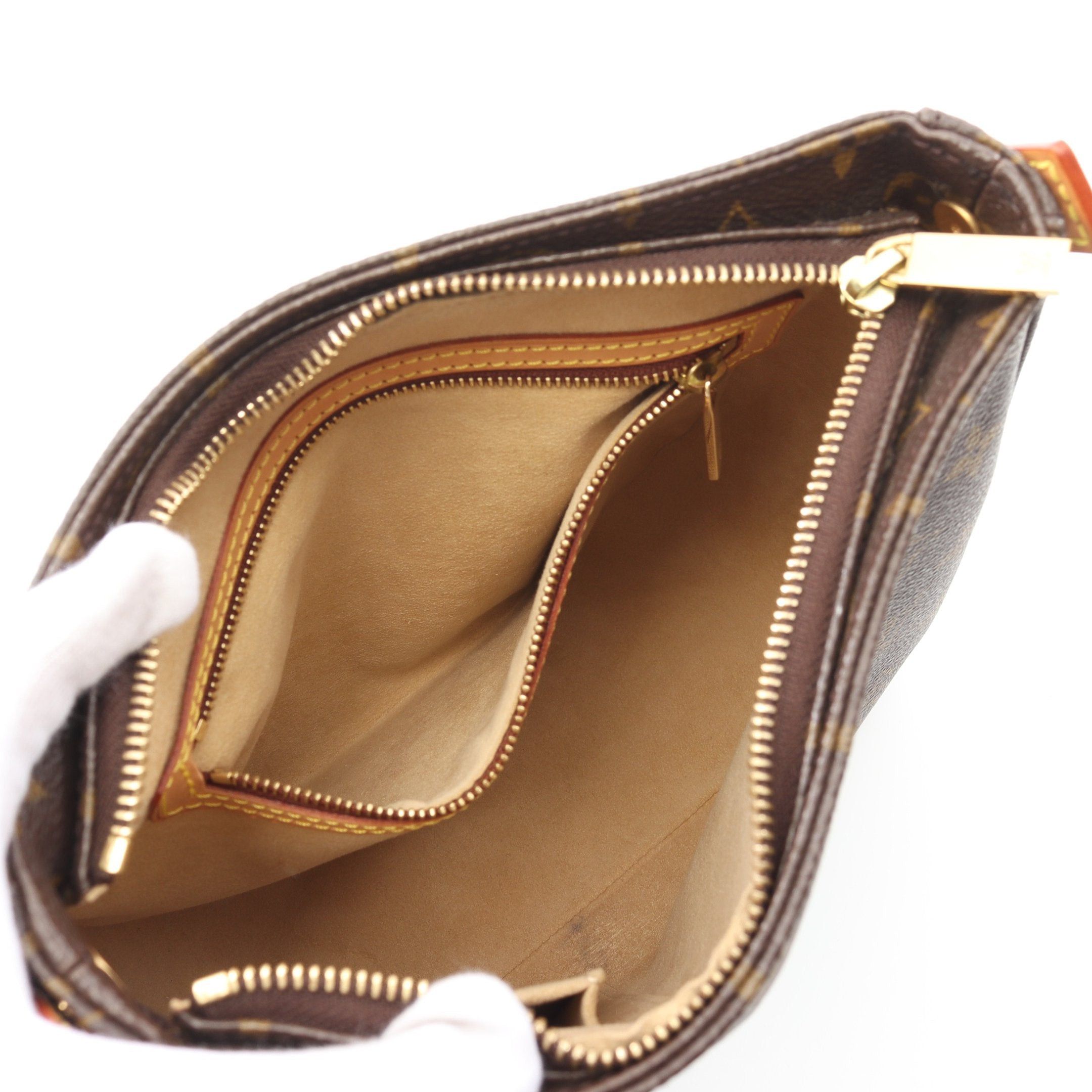 Louis Vuitton Louis Vuitton Looping Mm Monogram Shoulder Bag Leather Brown Size ONE SIZE - 3 Thumbnail