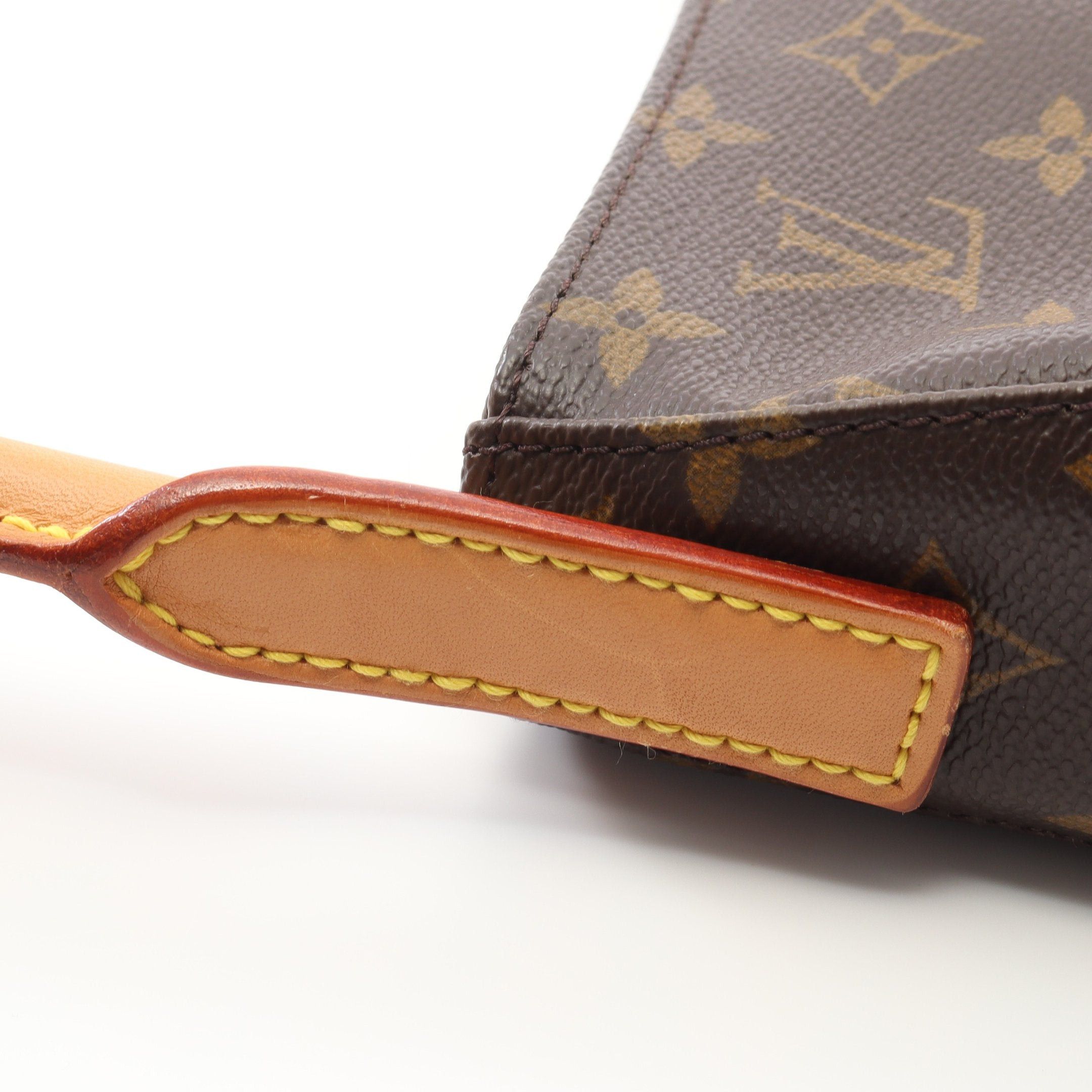 Louis Vuitton Louis Vuitton Looping Mm Monogram Shoulder Bag Leather Brown Size ONE SIZE - 11 Thumbnail