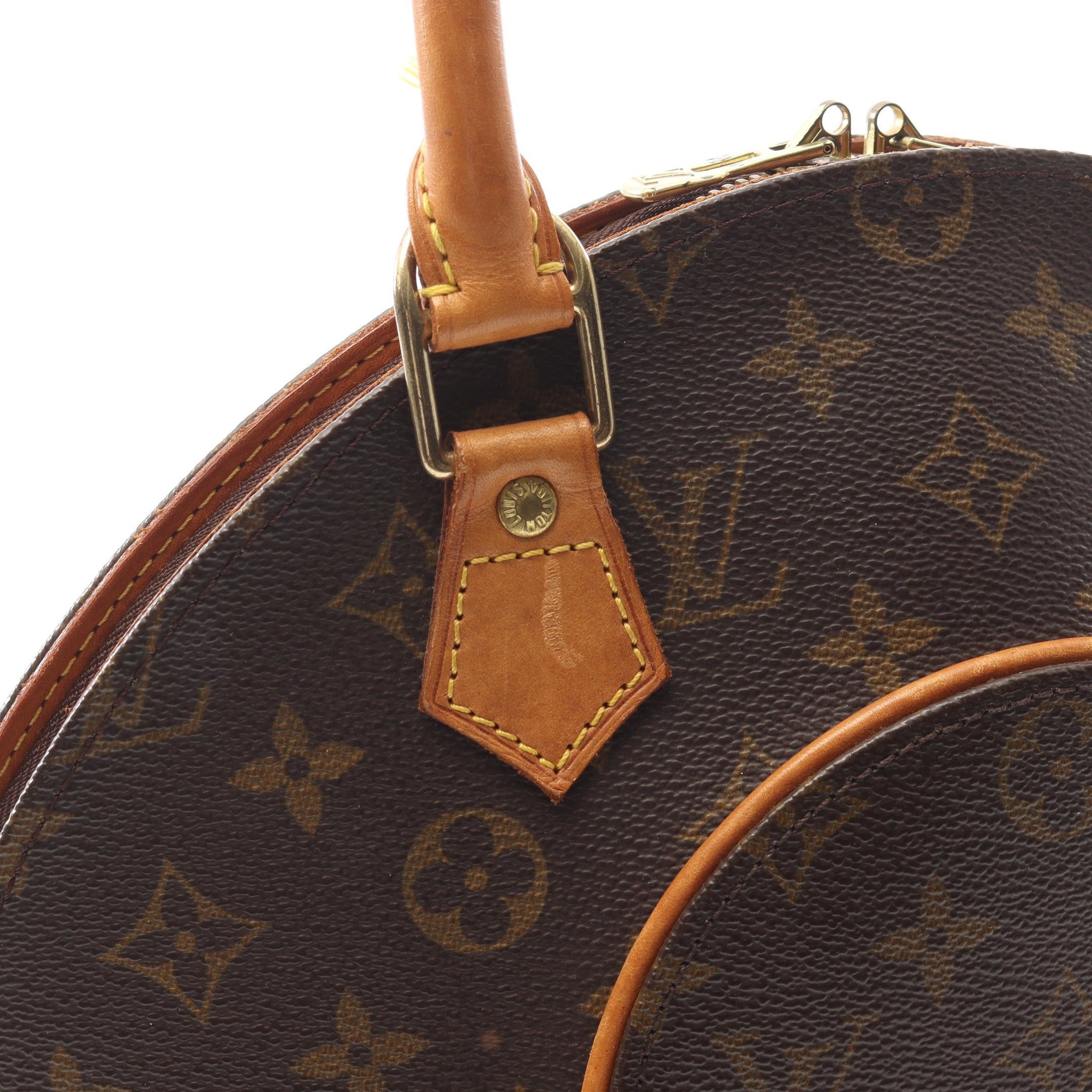 Louis Vuitton Louis Vuitton Ellipse Pm Monogram Handbag Leather Brown Size ONE SIZE - 11 Thumbnail