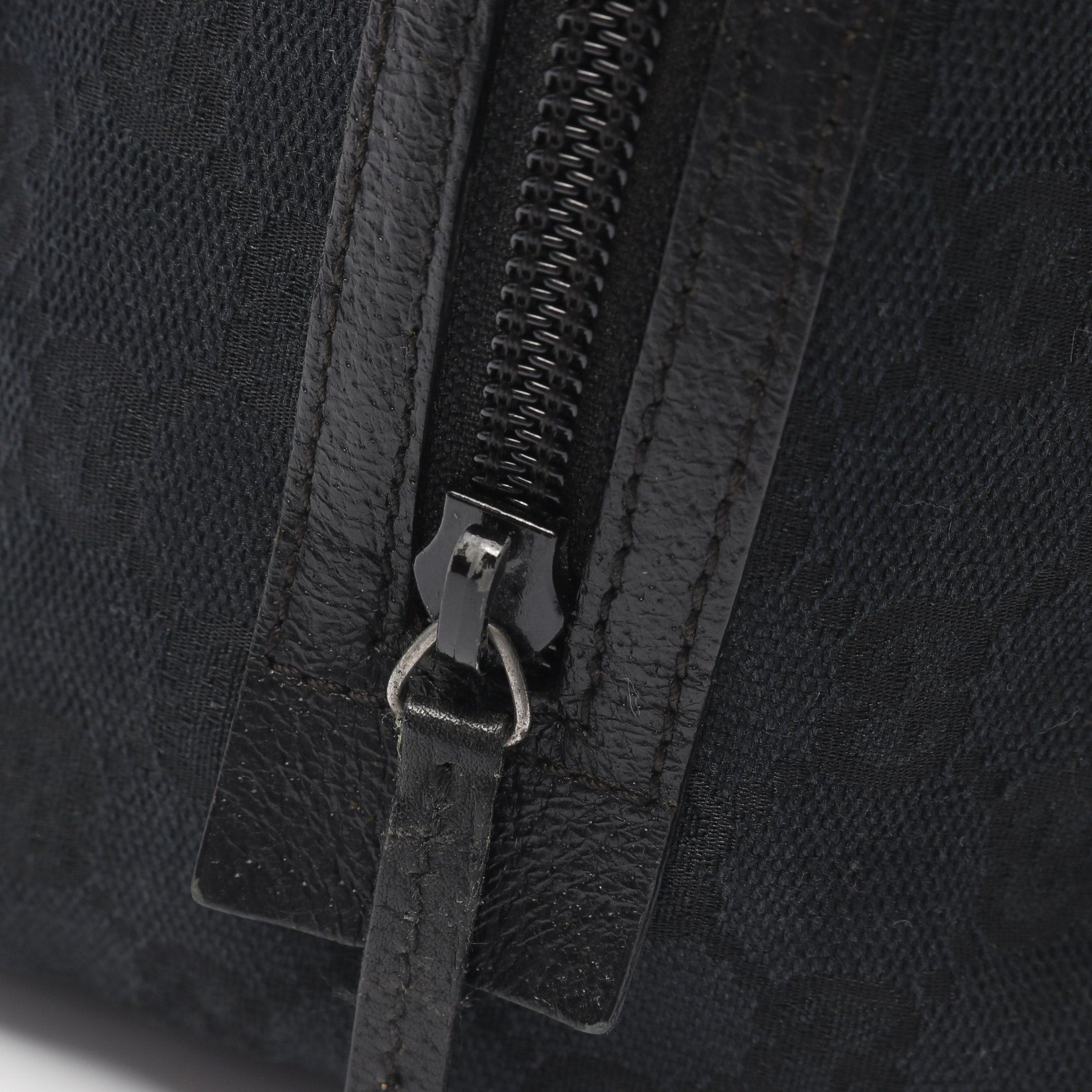 Gucci Gucci Gg Canvas Handbag Leather Black Size ONE SIZE - 7 Thumbnail