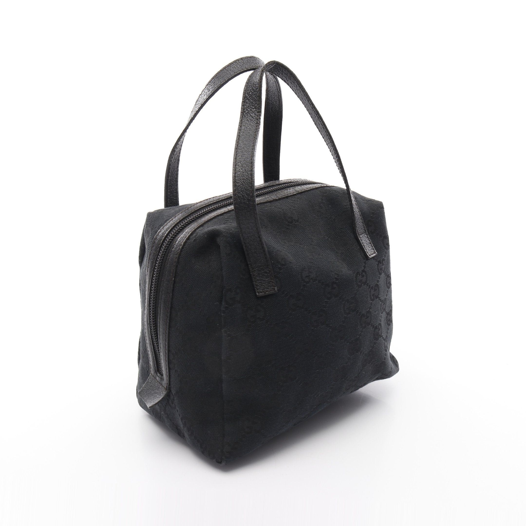 Gucci Gucci Gg Canvas Handbag Leather Black Size ONE SIZE - 2 Thumbnail