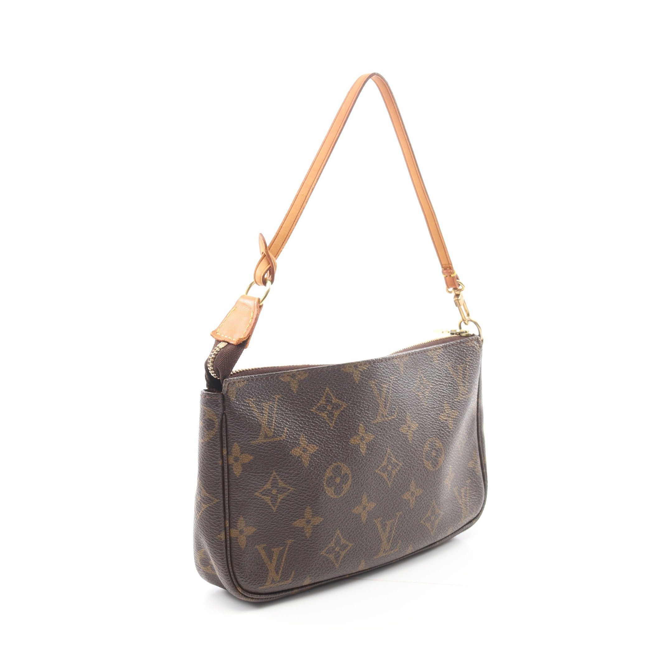 Louis Vuitton Louis Vuitton Pochette Accessoires Monogram Handbag Leather Brown Size ONE SIZE - 2 Thumbnail