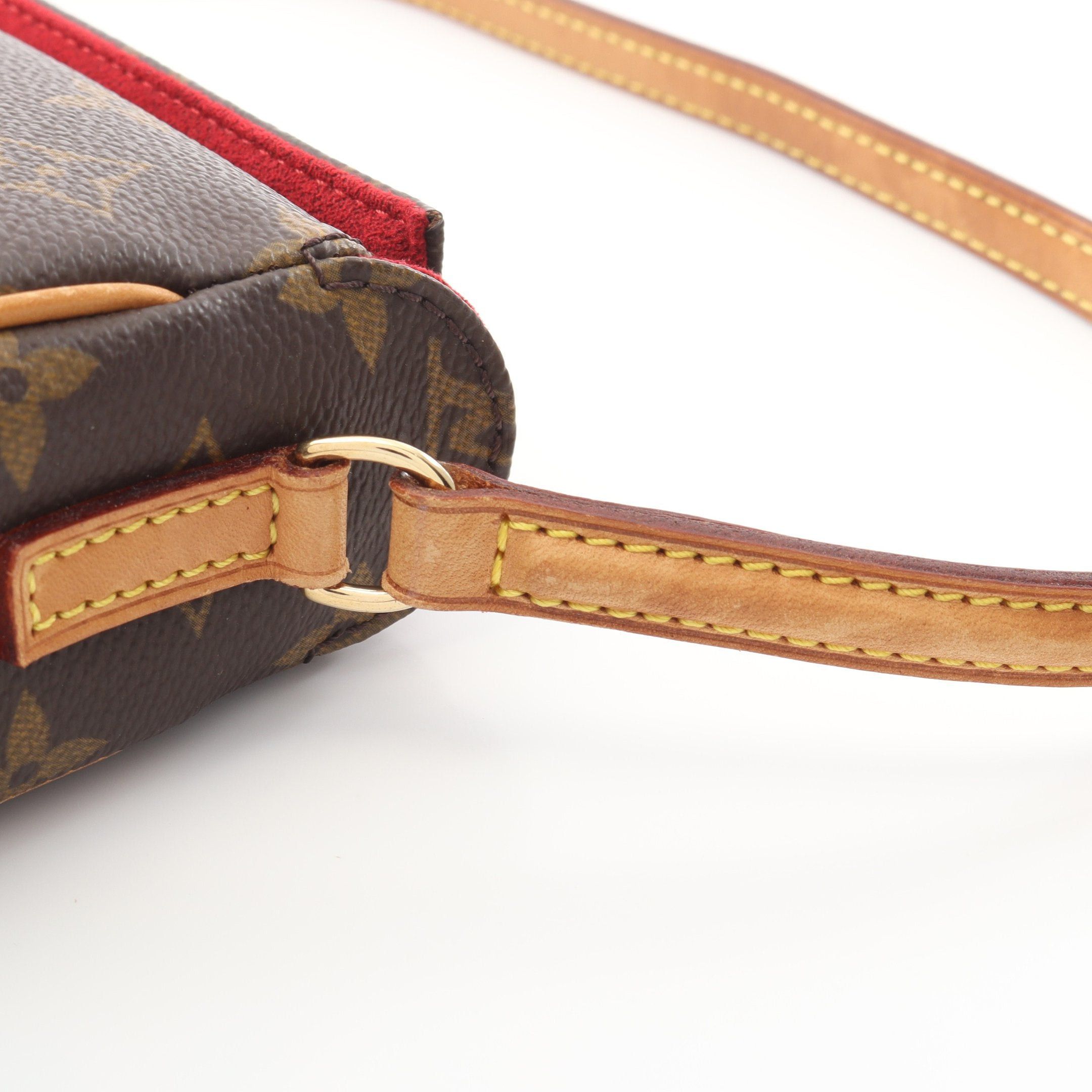Louis Vuitton Louis Vuitton Recital Monogram Handbag Leather Brown Size ONE SIZE - 8 Thumbnail