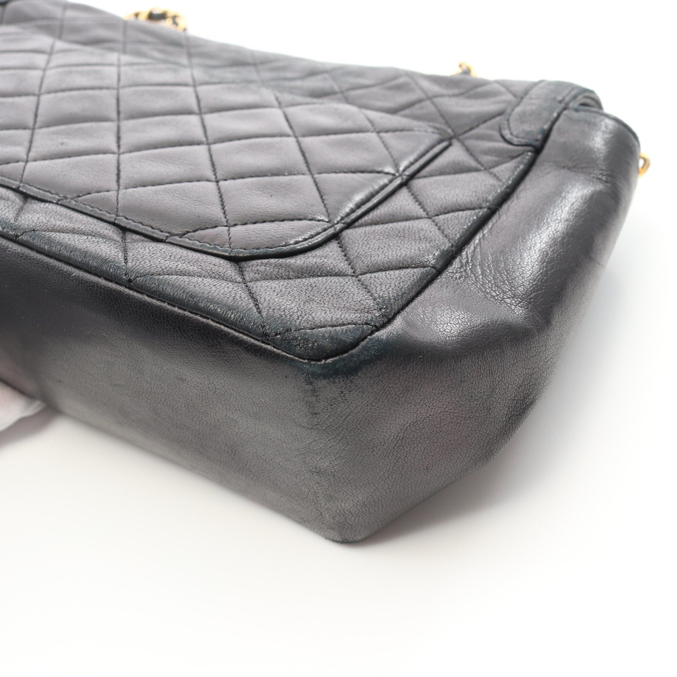 Chanel Chanel Matelasse Chain Shoulder Bag Lambskin Black Gold Hardware Size ONE SIZE - 12 Thumbnail