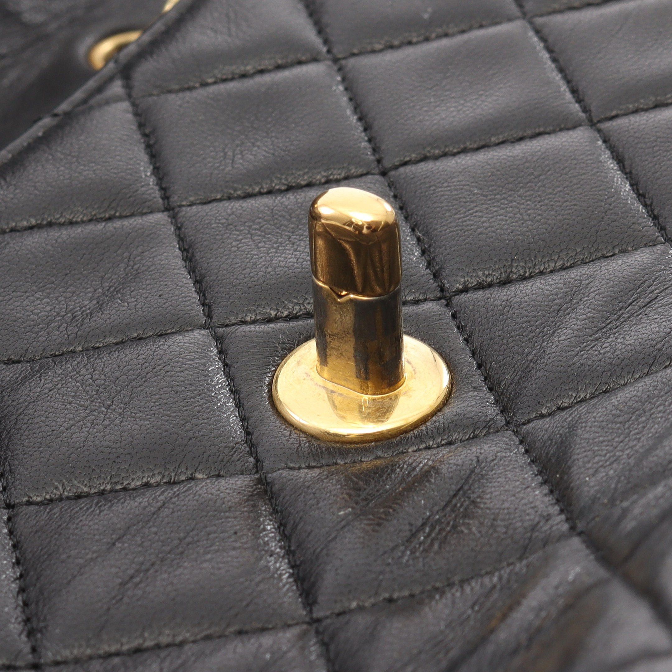Chanel Chanel Matelasse Chain Shoulder Bag Lambskin Black Gold Hardware Size ONE SIZE - 7 Thumbnail