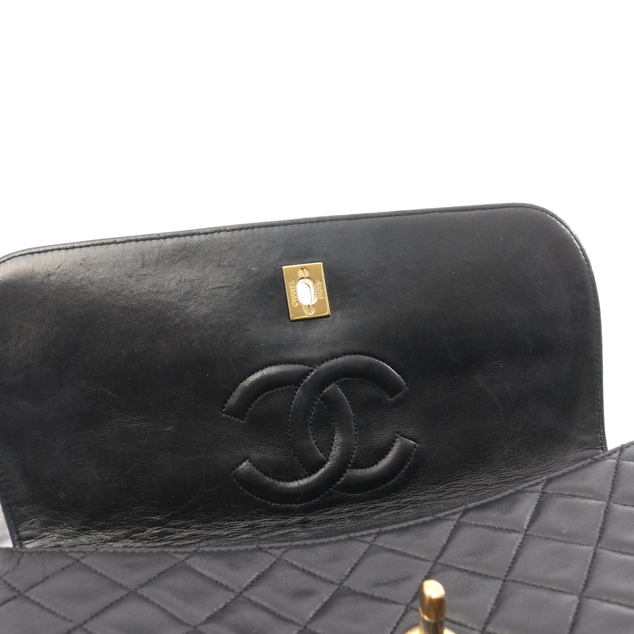 Chanel Chanel Matelasse Chain Shoulder Bag Lambskin Black Gold Hardware Size ONE SIZE - 6 Thumbnail