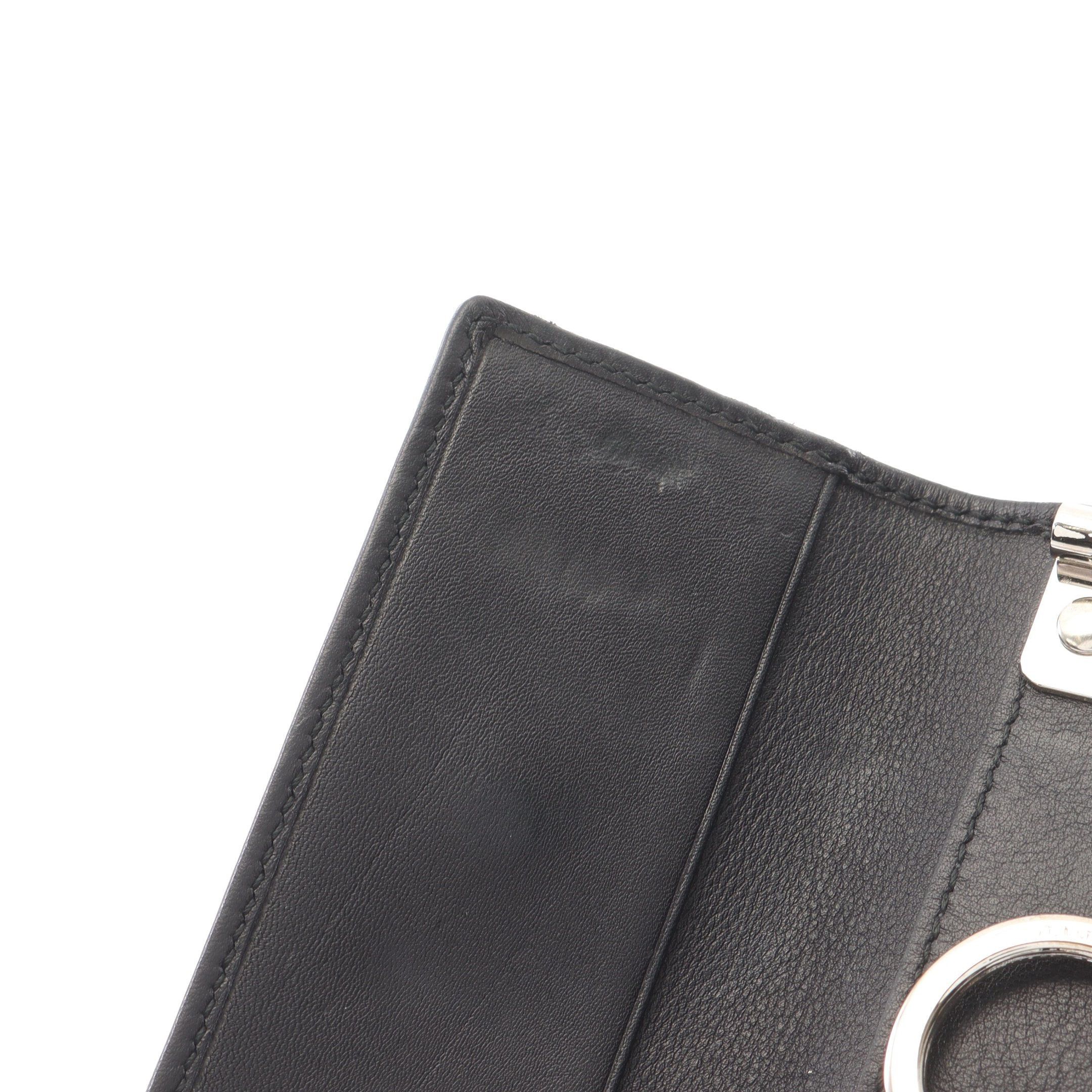 Gucci Gucci Micro Gg Guccissima 6 Key Case Leather Silver Black Size ONE SIZE - 9 Thumbnail