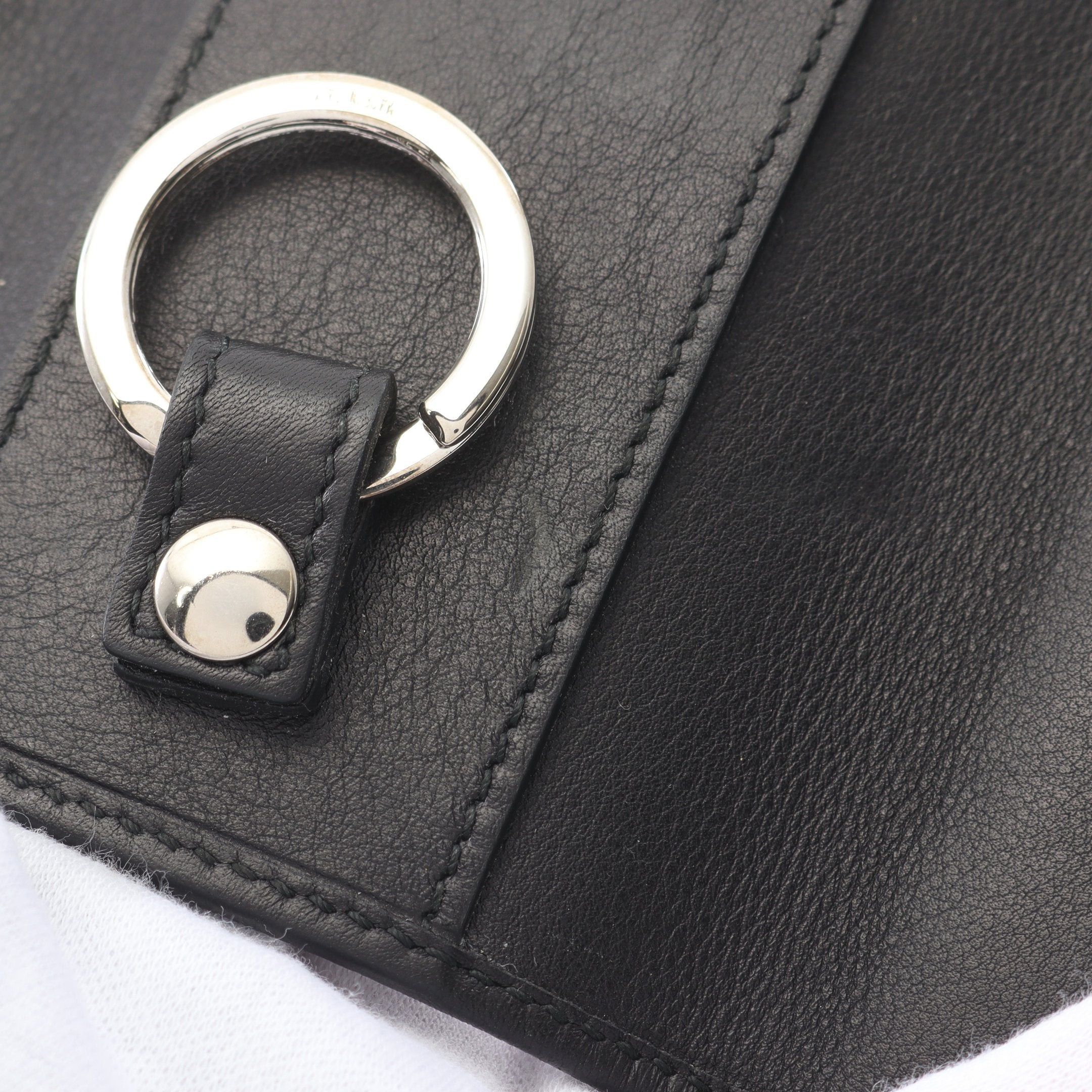 Gucci Gucci Micro Gg Guccissima 6 Key Case Leather Silver Black Size ONE SIZE - 8 Thumbnail