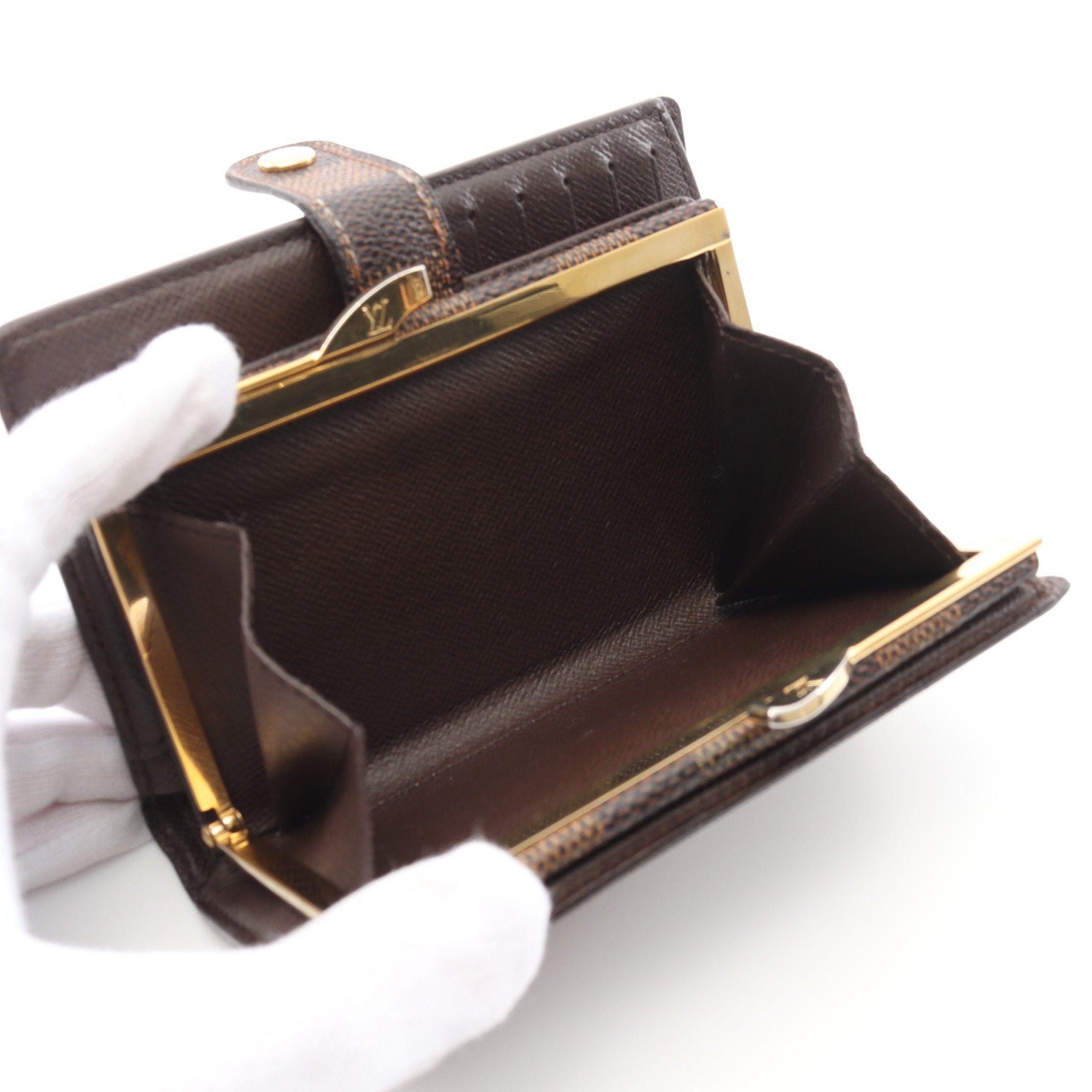 Louis Vuitton Louis Vuitton Portefeuil Viennois Damier Ebene Bi-Fold Wallet Brown Size ONE SIZE - 4 Thumbnail
