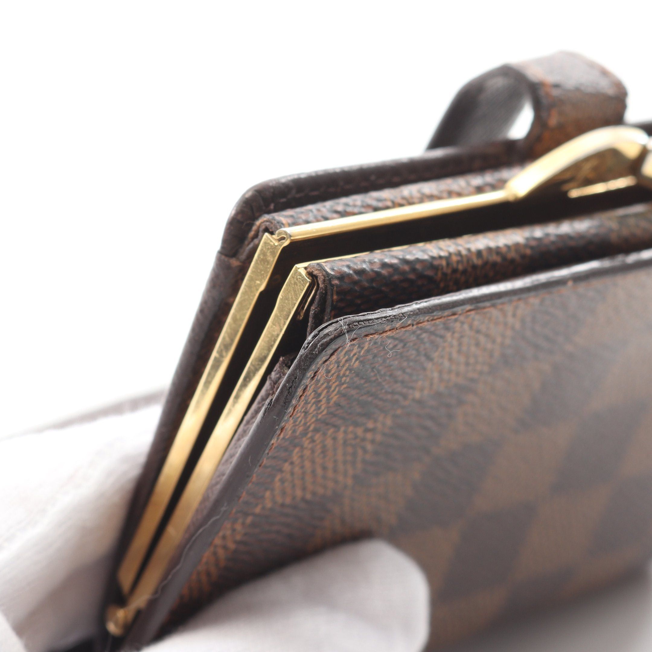 Louis Vuitton Louis Vuitton Portefeuil Viennois Damier Ebene Bi-Fold Wallet Brown Size ONE SIZE - 8 Thumbnail