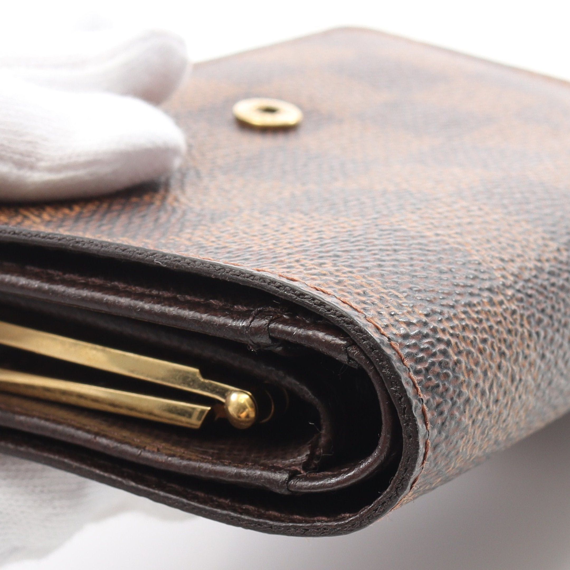 Louis Vuitton Louis Vuitton Portefeuil Viennois Damier Ebene Bi-Fold Wallet Brown Size ONE SIZE - 11 Thumbnail