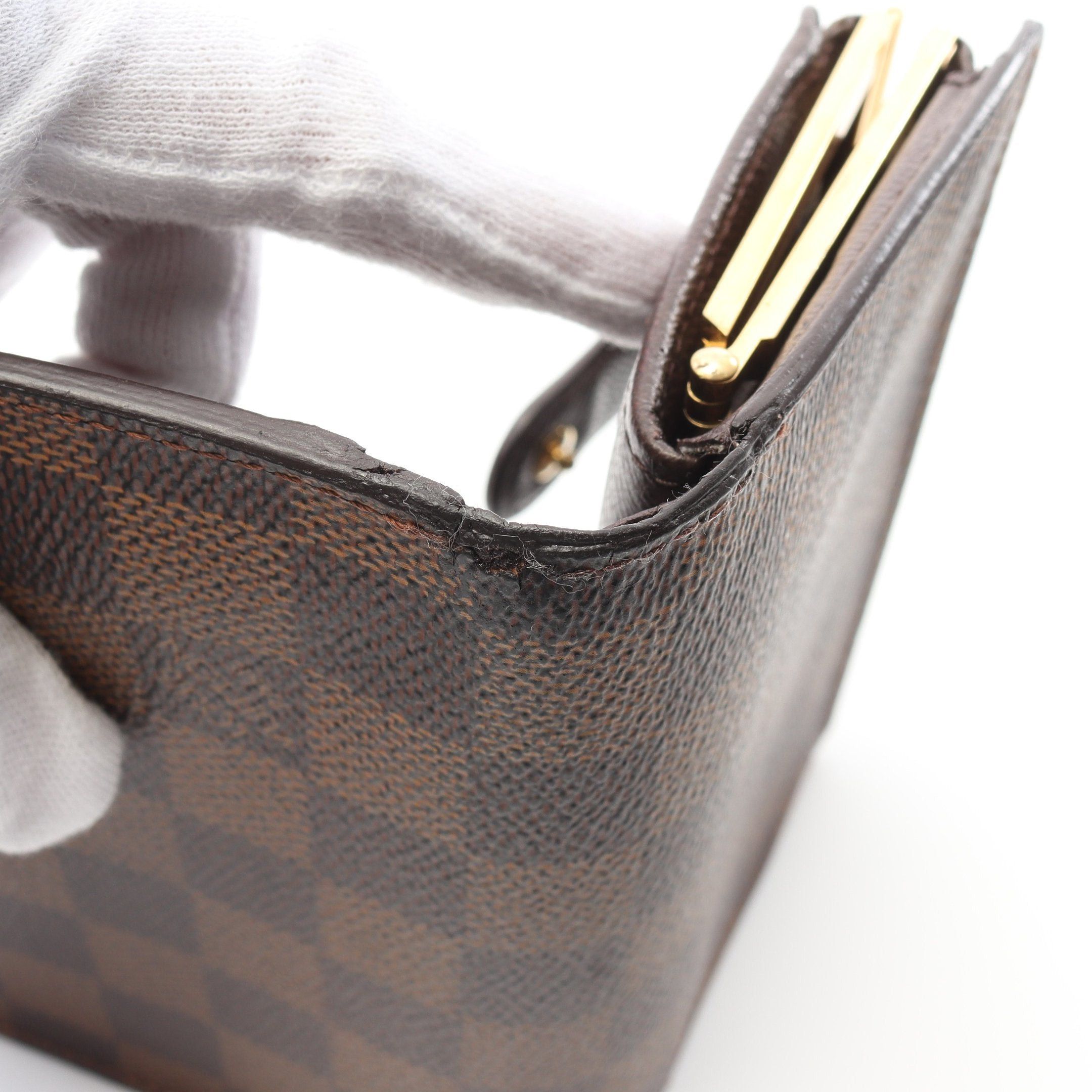 Louis Vuitton Louis Vuitton Portefeuil Viennois Damier Ebene Bi-Fold Wallet Brown Size ONE SIZE - 9 Thumbnail