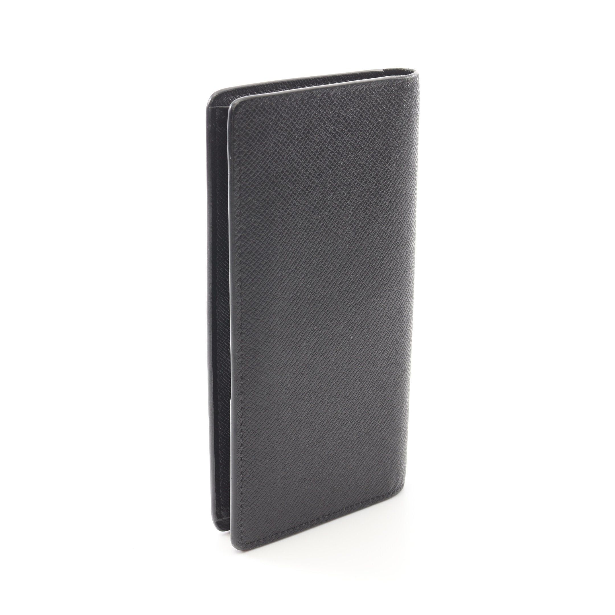 Louis Vuitton Louis Vuitton Portefeuil Ron Taiga Ardoise Bi-Fold Long Wallet Leather Black Size ONE SIZE - 2 Thumbnail