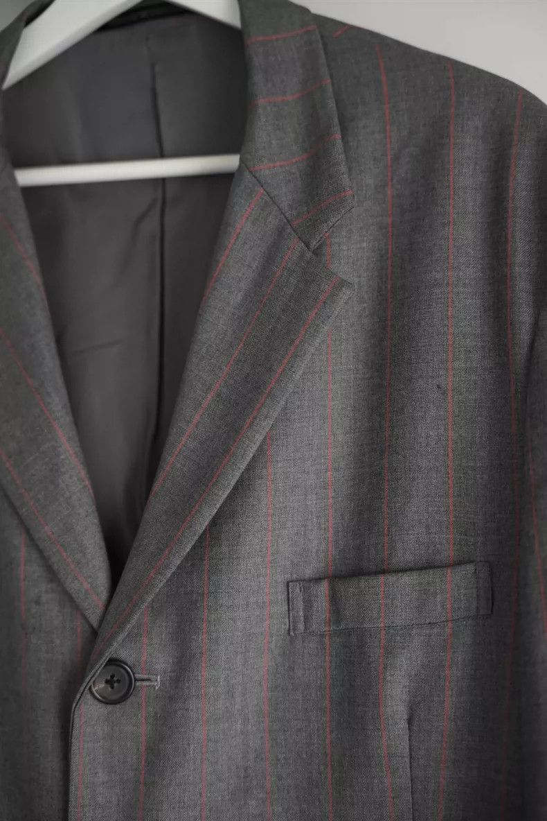 Yohji Yamamoto Yohji Yamamoto Gray Orange Stripe Suit Set Size US S / EU 44-46 / 1 - 4 Thumbnail