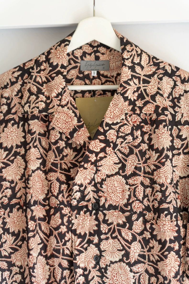 Yohji Yamamoto Yohji Yamamoto Floral Short Sleeve Shirt Size US L / EU 52-54 / 3 - 3 Thumbnail