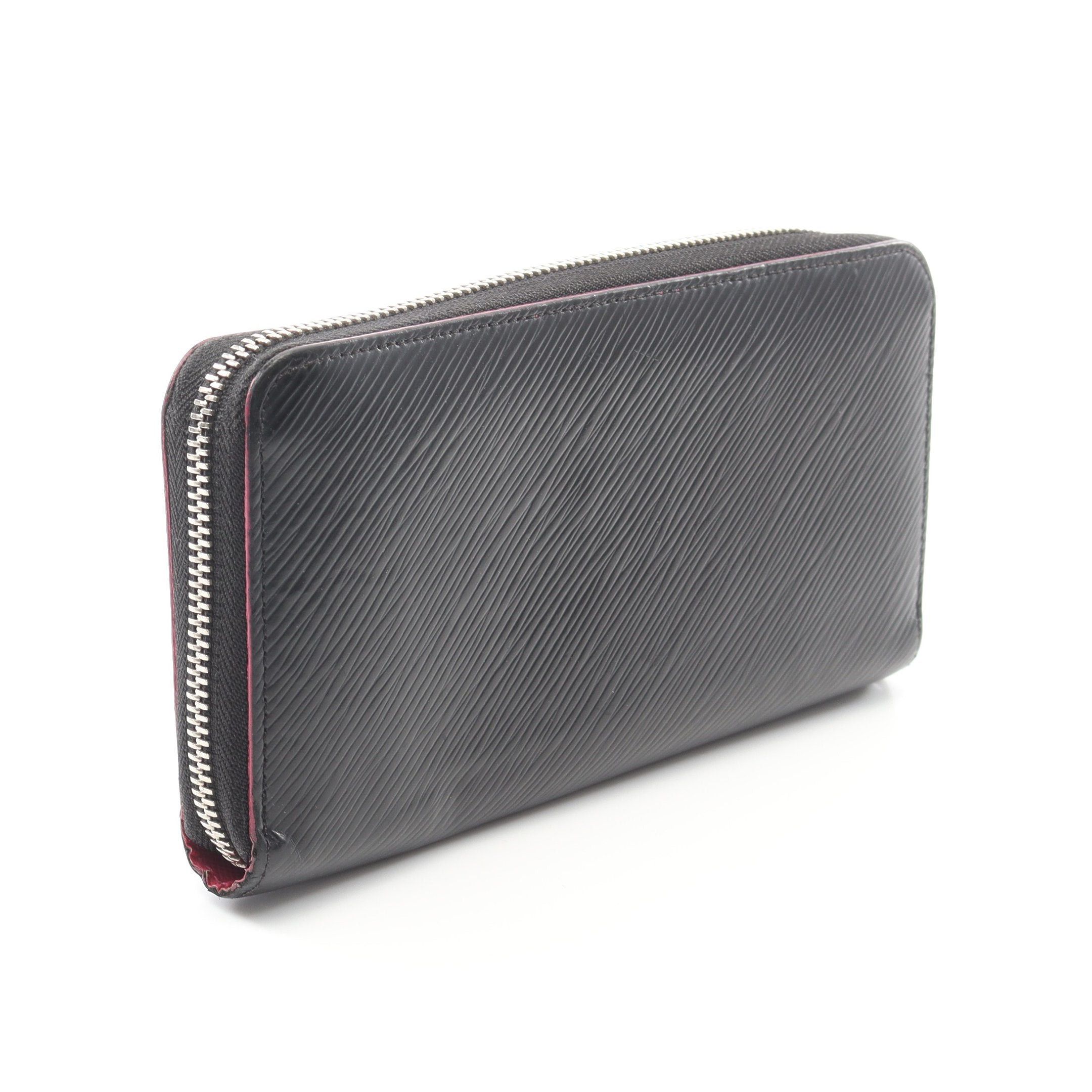 Louis Vuitton Louis Vuitton Zippy Wallet Epi Noir Hot Pink Round Zipper Long Leather Black Size ONE SIZE - 2 Thumbnail